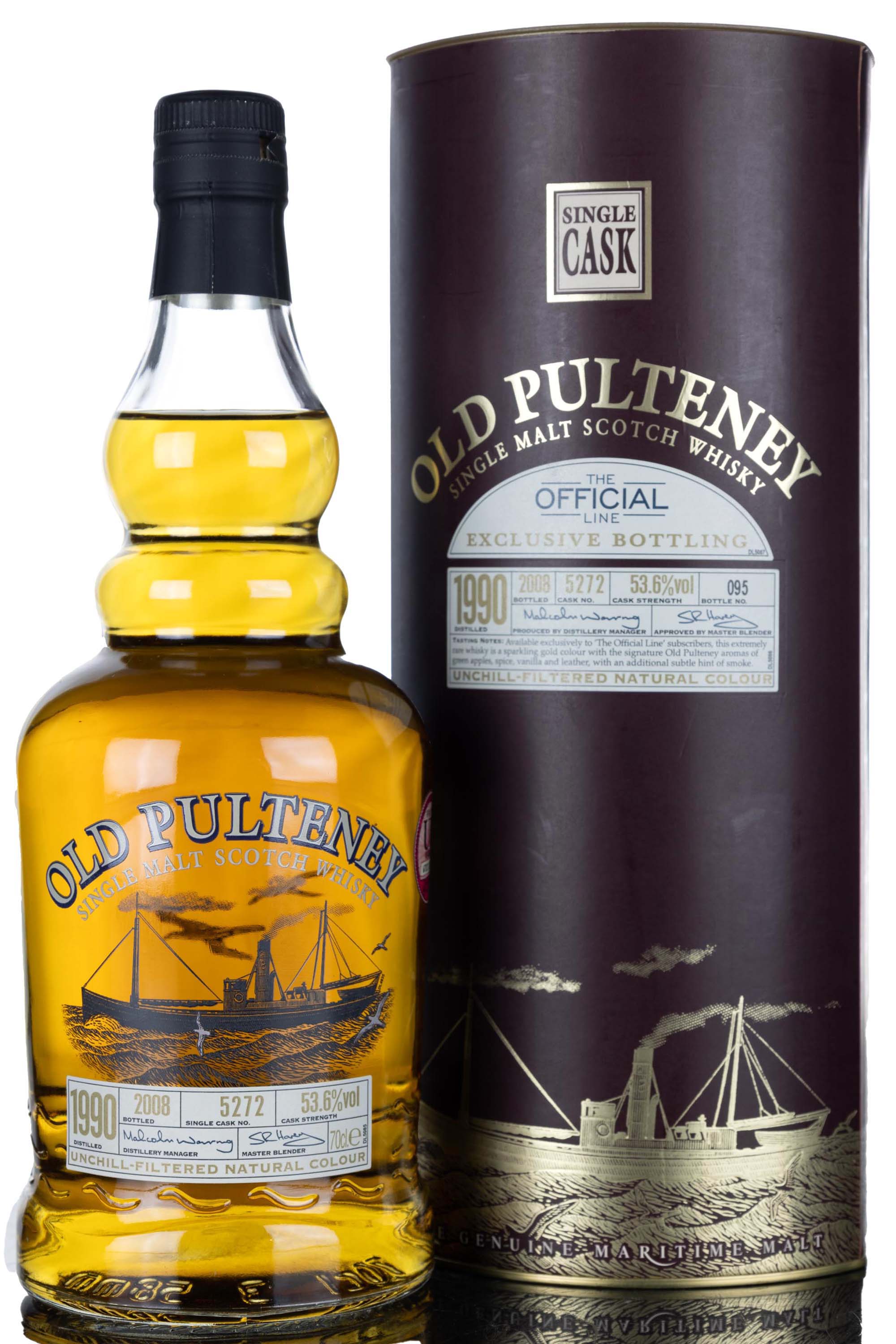 Old Pulteney 1990-2008 - 18 Year Old - The Official Line Exclusive - Single Cask 5272