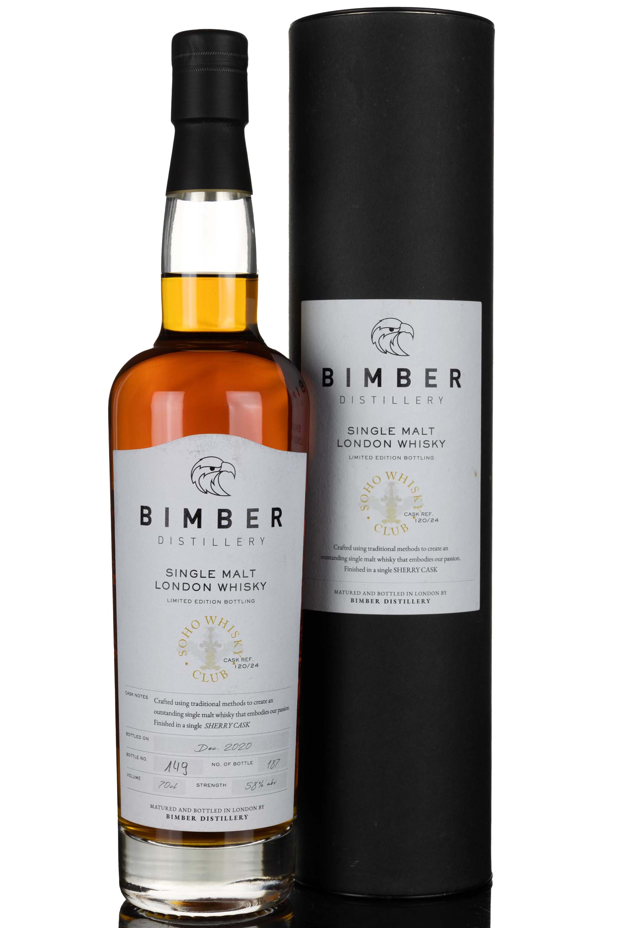 Bimber Soho Whisky Club Exclusive - Single Cask 120/24 - 2020 Release