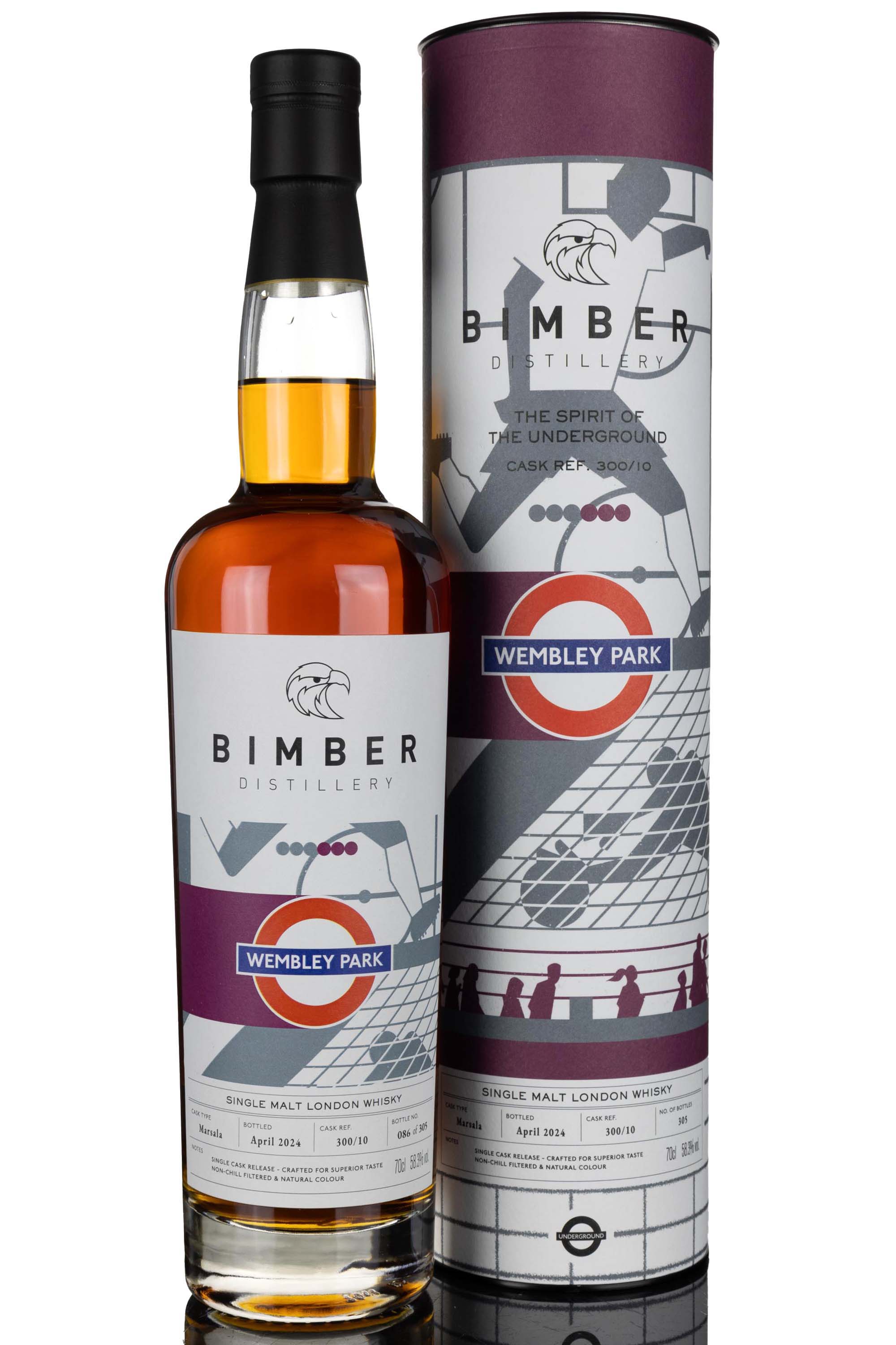 Bimber The Spirit Of The Underground - Wembley Park - 2024 Release - Single Cask 300/10