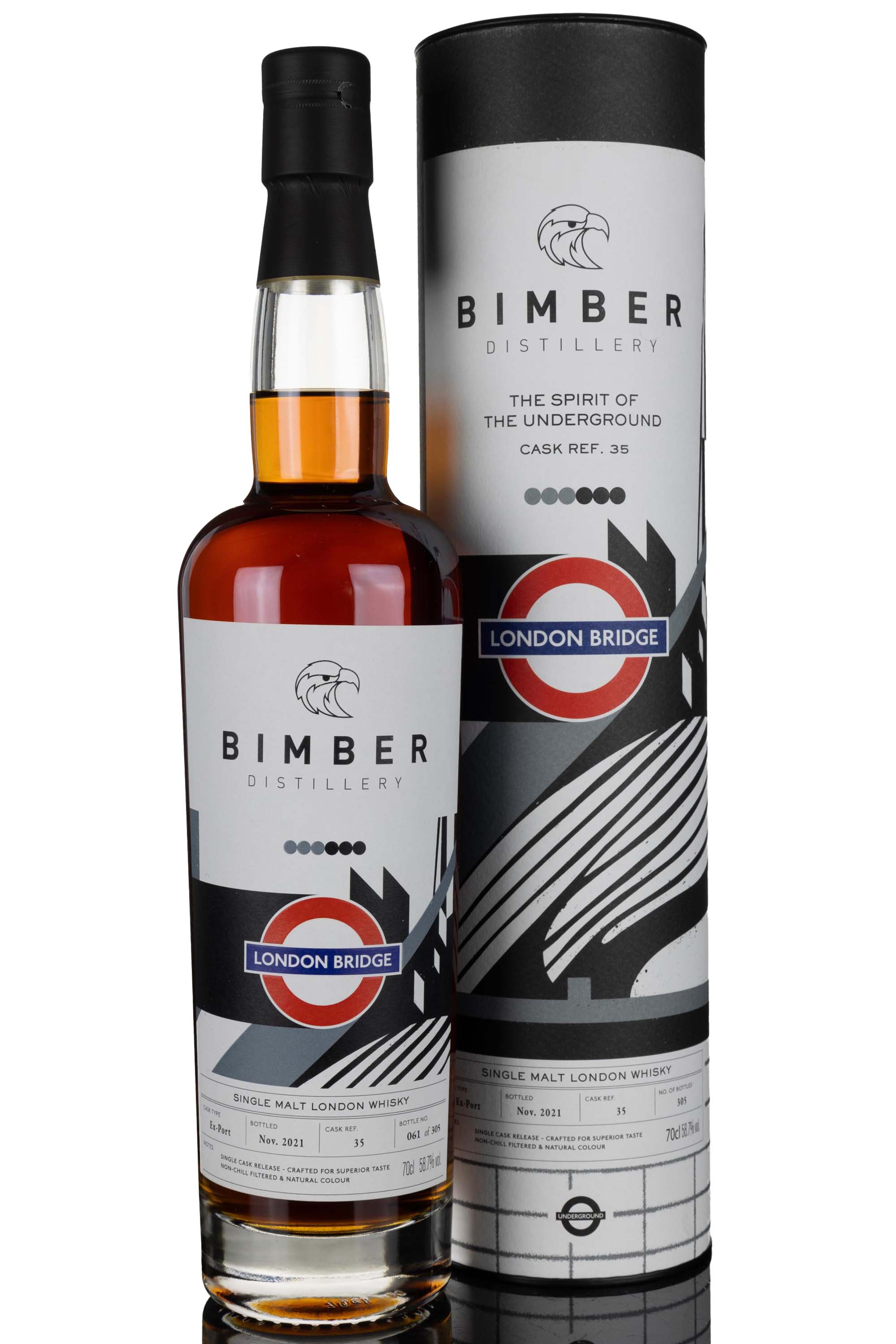 Bimber The Spirit Of The Underground - London Bridge - 2021 Release - Single Cask 35