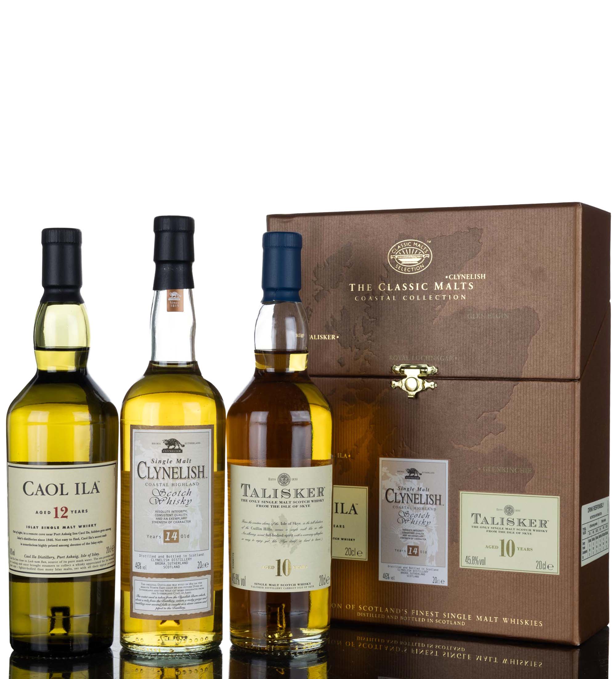 The Classic Malts Collection Box Set - Caol Ila - Clynelish - Talisker - Quarter Bottle