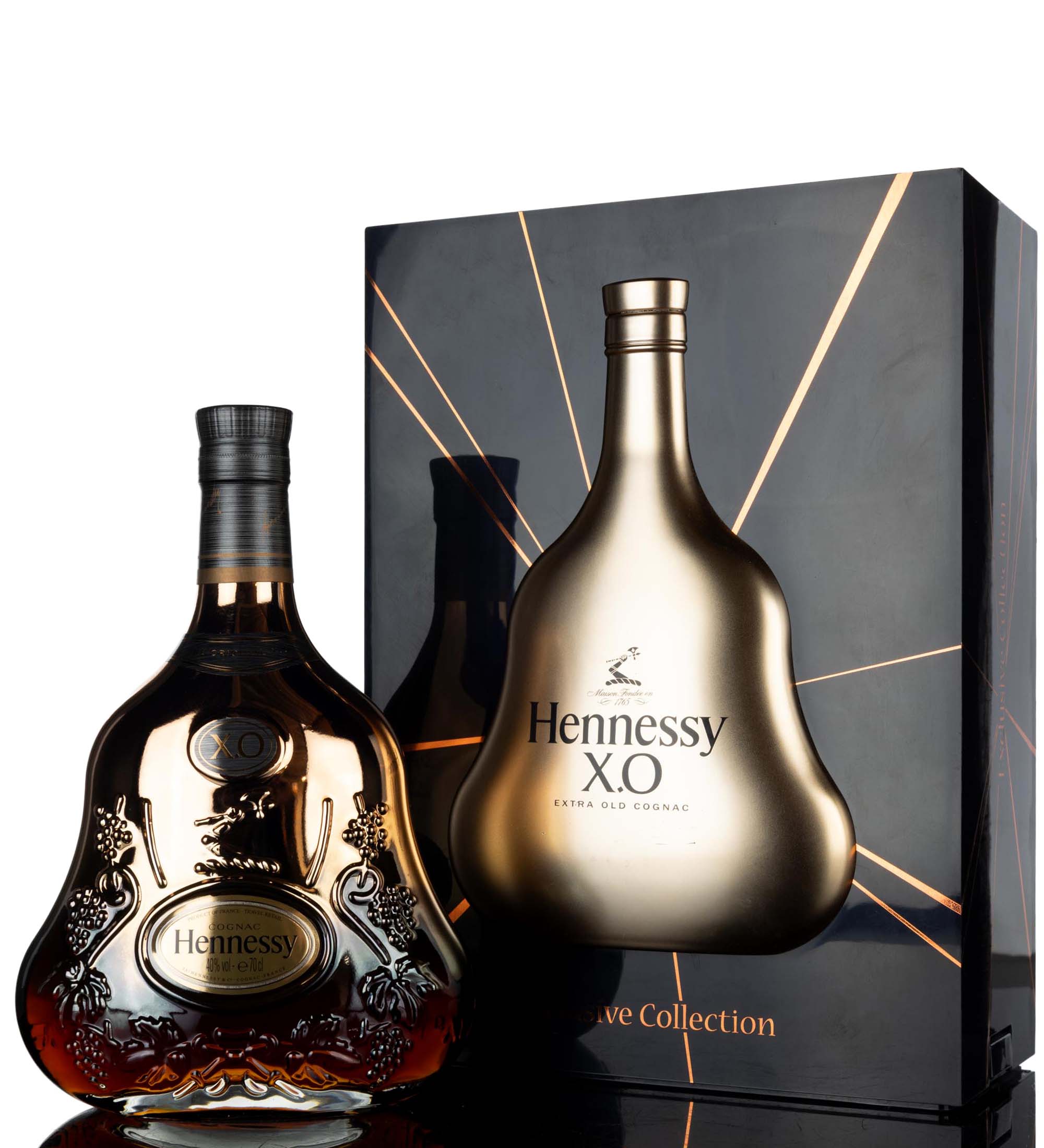 Hennessy XO Cognac - Exclusive Collection - Limited Edition Gold Bottle - 2011 Release