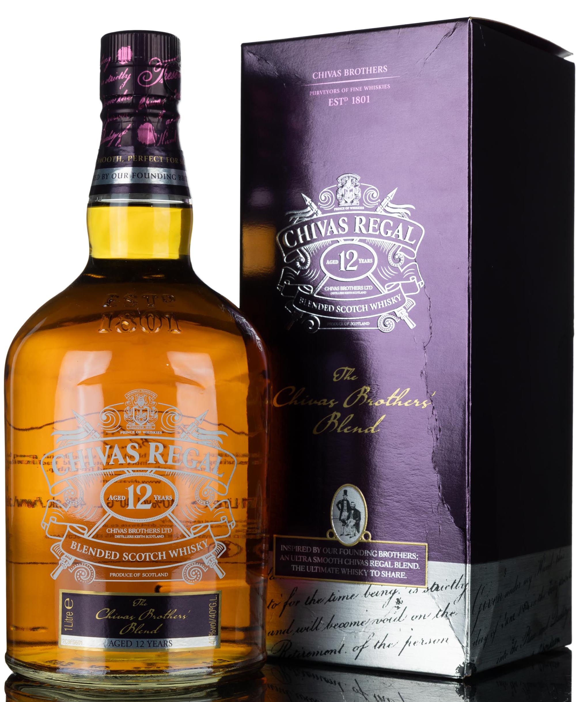 Chivas Regal 12 Year Old - The Chivas Brothers Blend - 2012 Release - 1 Litre