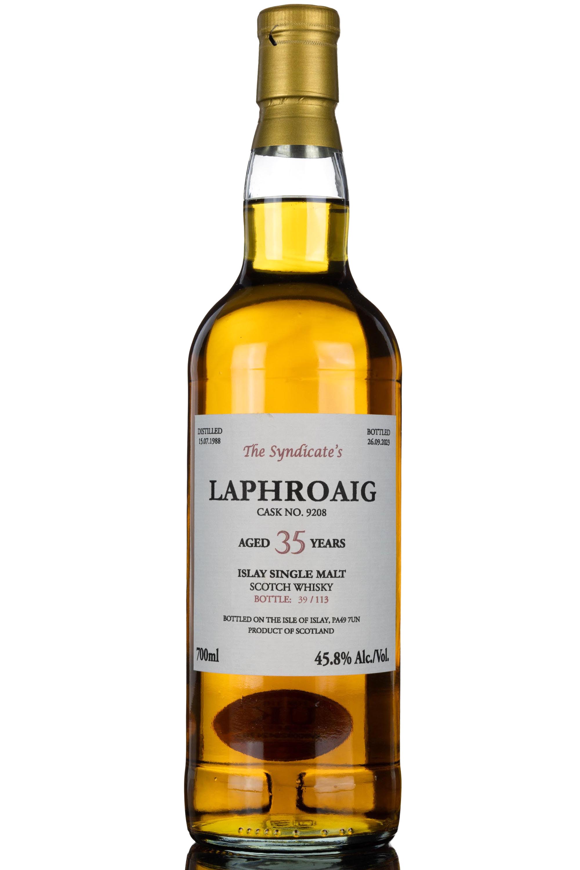 Laphroaig 1988-2023 - 35 Year Old - The Syndicates - Single Cask 9208