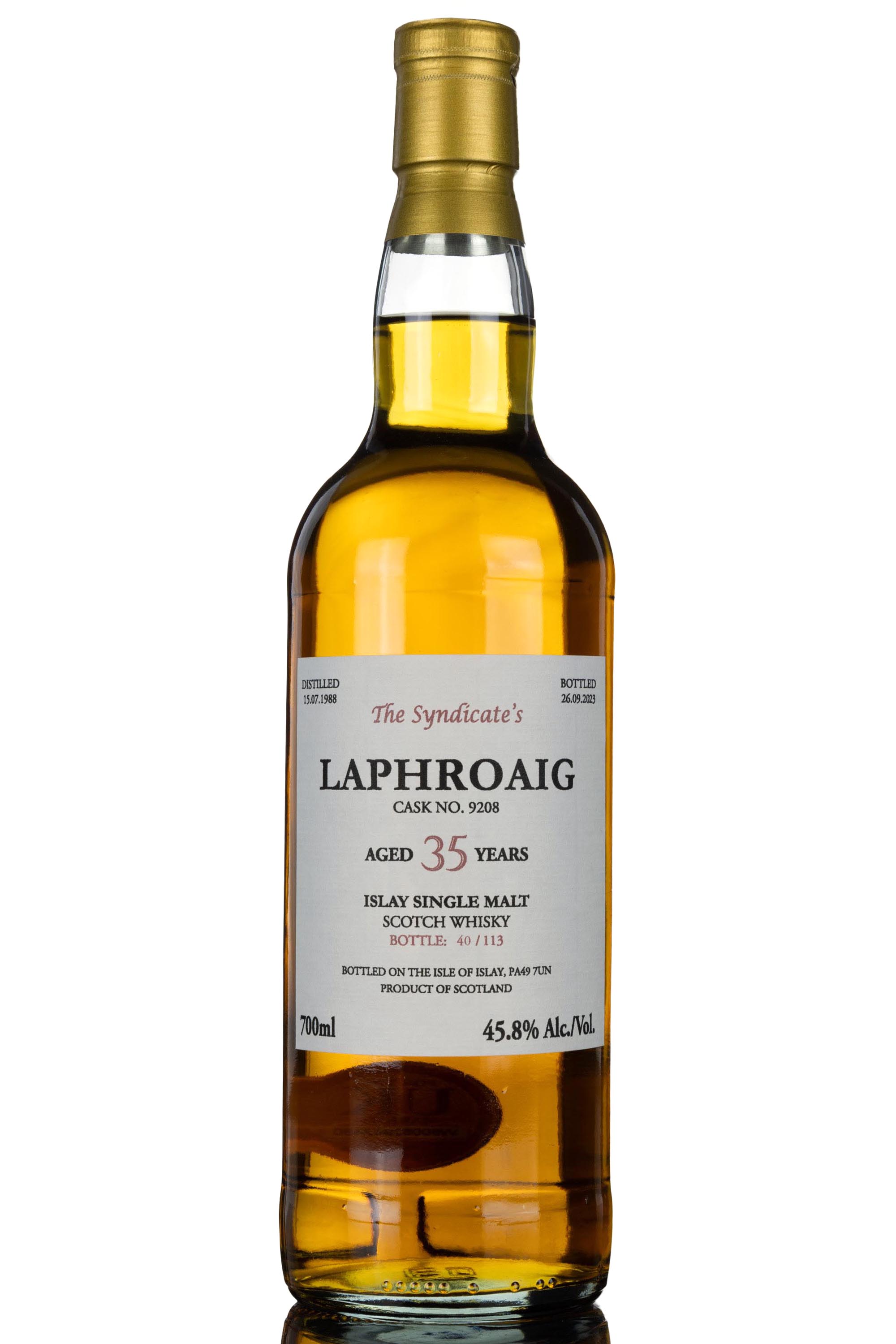 Laphroaig 1988-2023 - 35 Year Old - The Syndicates - Single Cask 9208