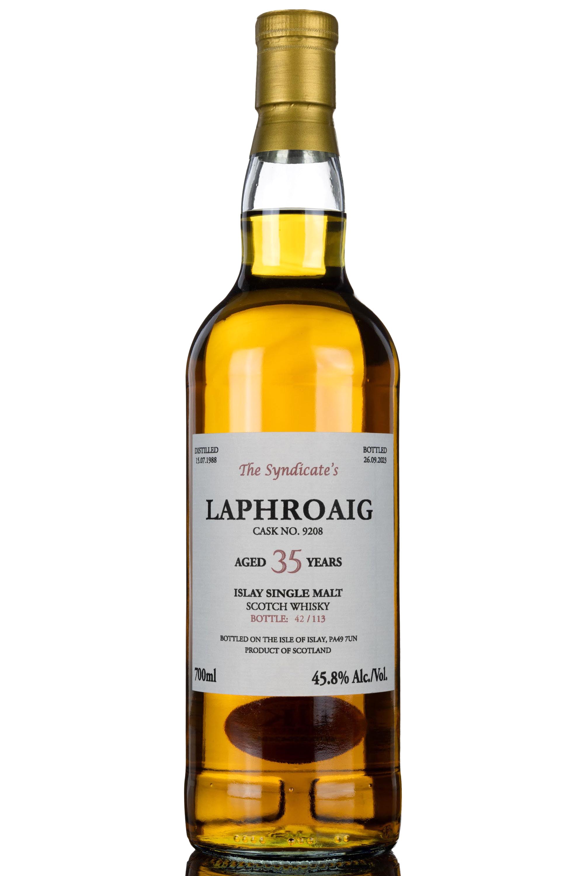 Laphroaig 1988-2023 - 35 Year Old - The Syndicates - Single Cask 9208