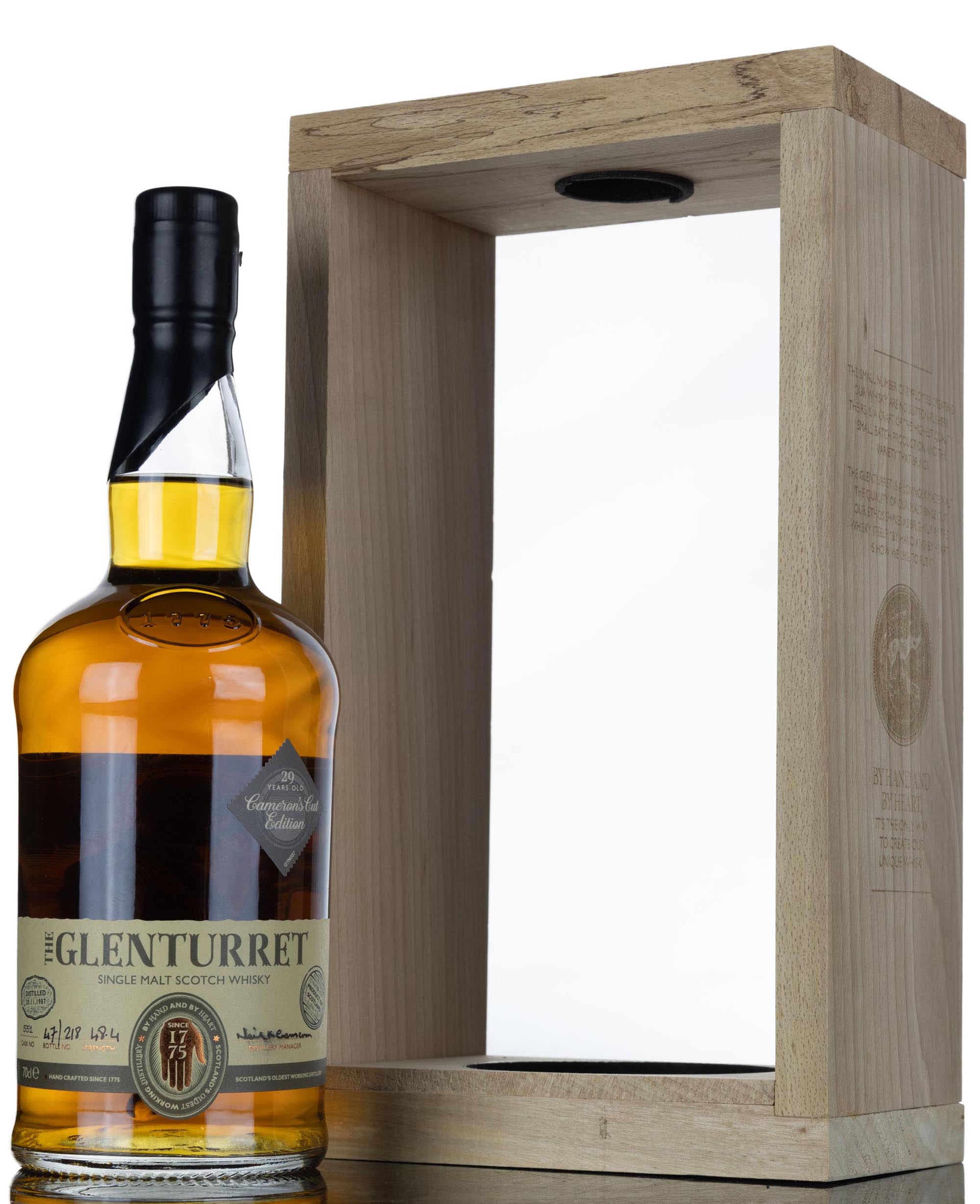 Glenturret 1987-2016 - 29 Year Old - Single Cask 551 - Camerons Cut Edition