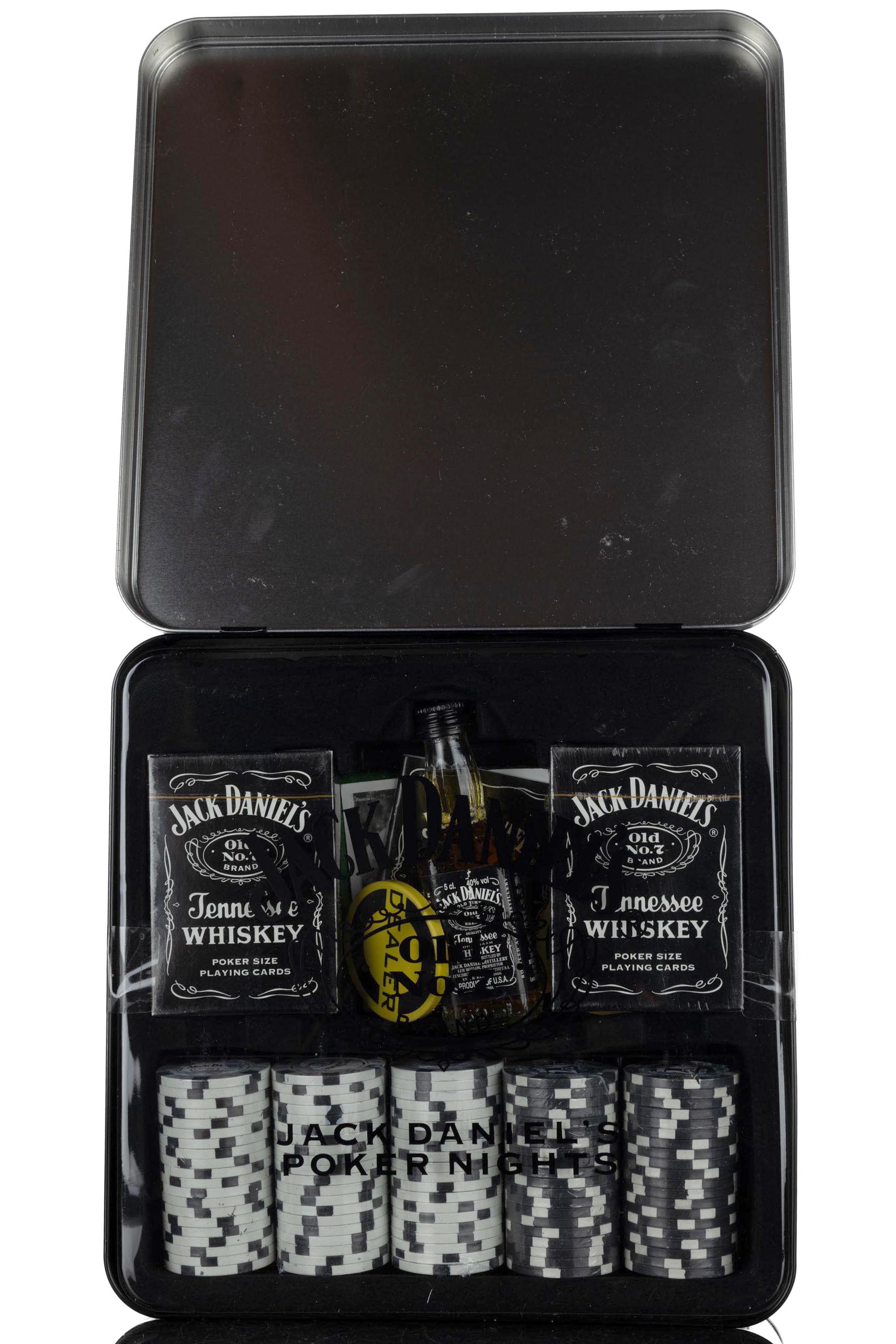 Jack Daniels Old No.7 Brand - Miniature Poker Presentation Set