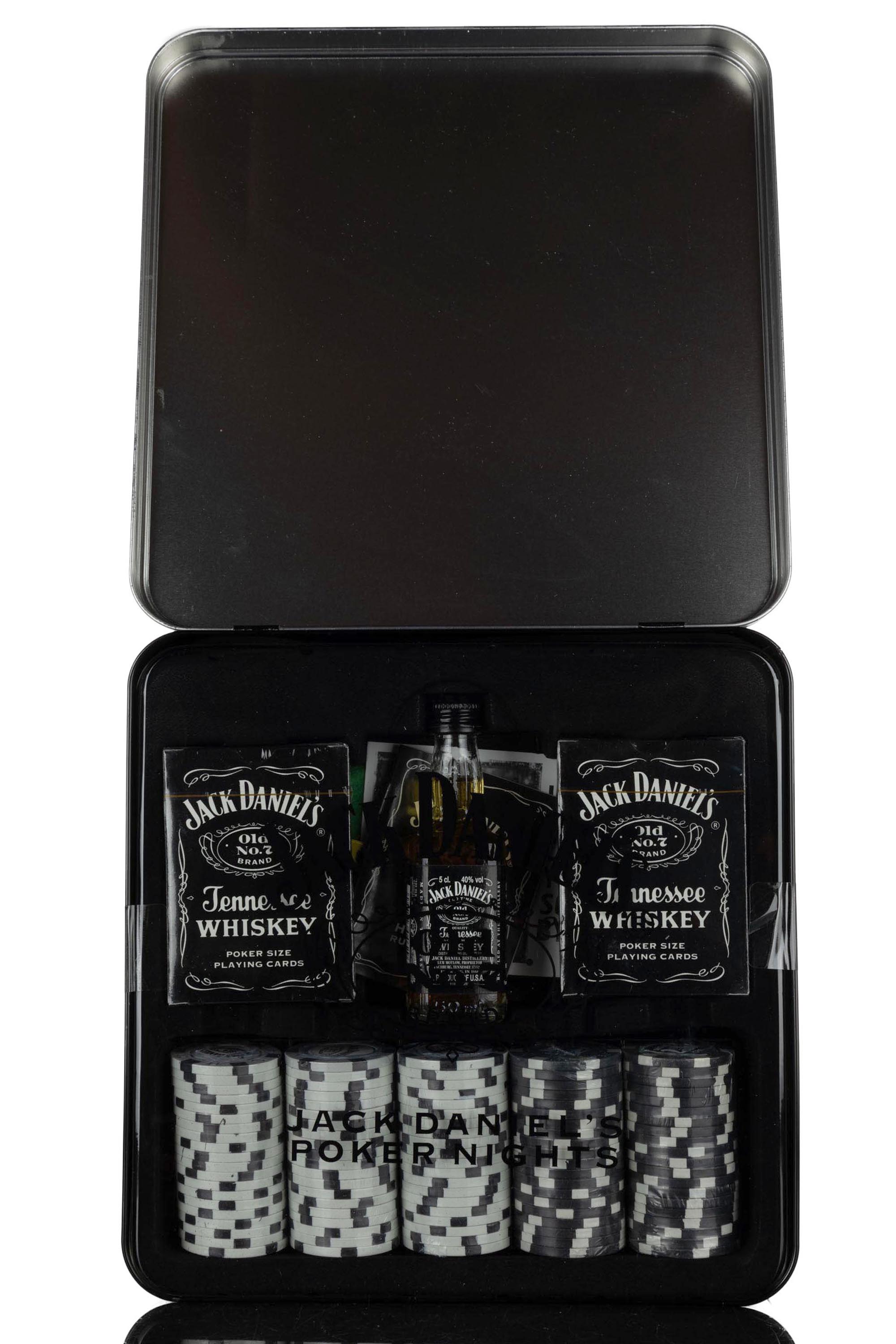 Jack Daniels Old No.7 Brand - Miniature Poker Presentation Set