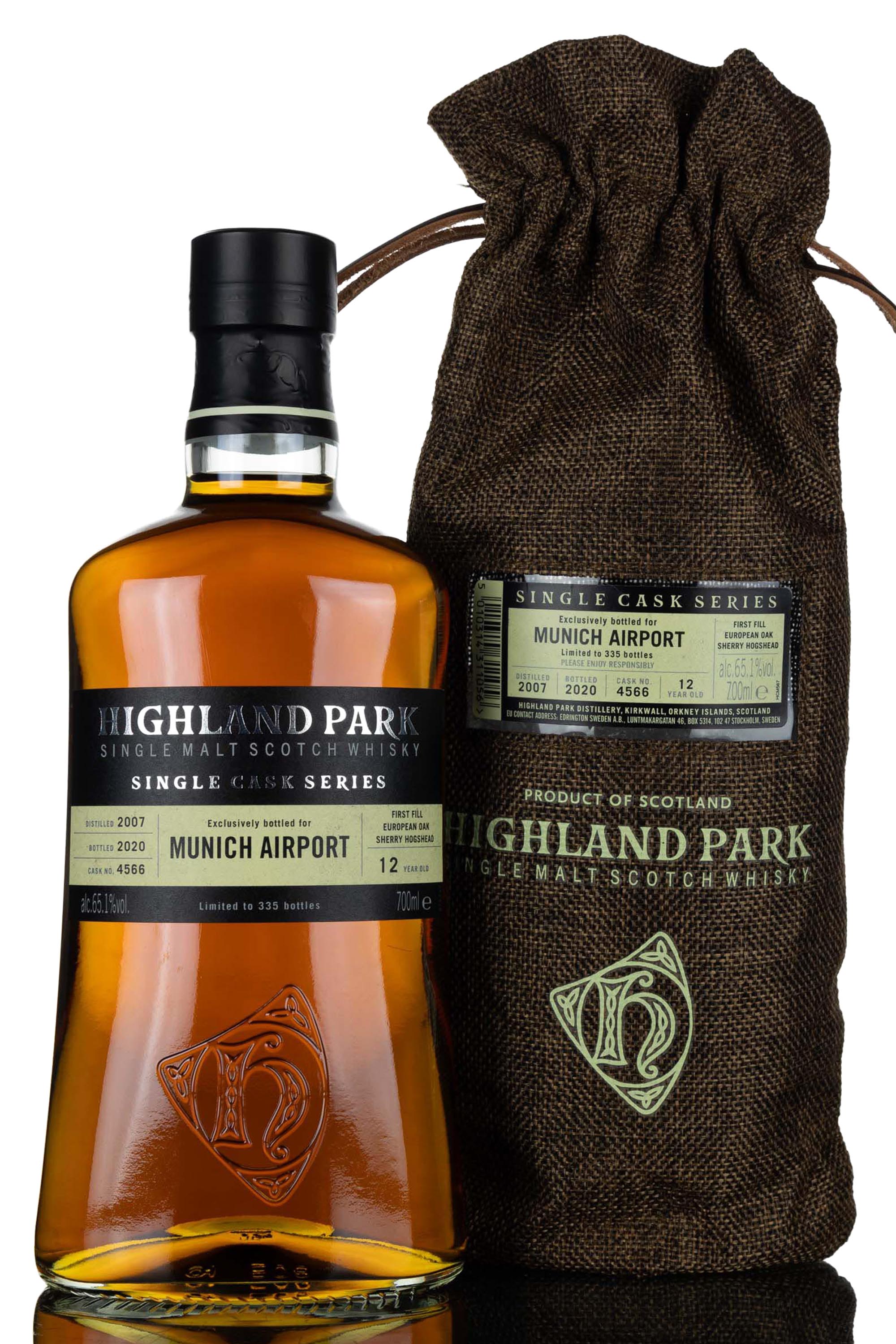 Highland Park 2007-2020 - 12 Year Old - Single Cask 4566 - Munich Airpot Exclusive