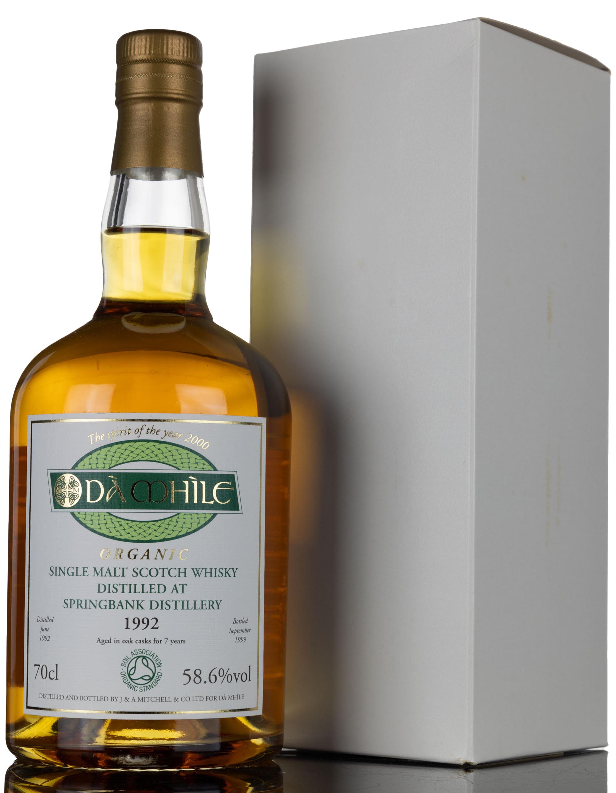 Springbank 1992-1999 - 7 Year Old - Da Mhile Exclusive - First Organic Whisky - Cask Stren