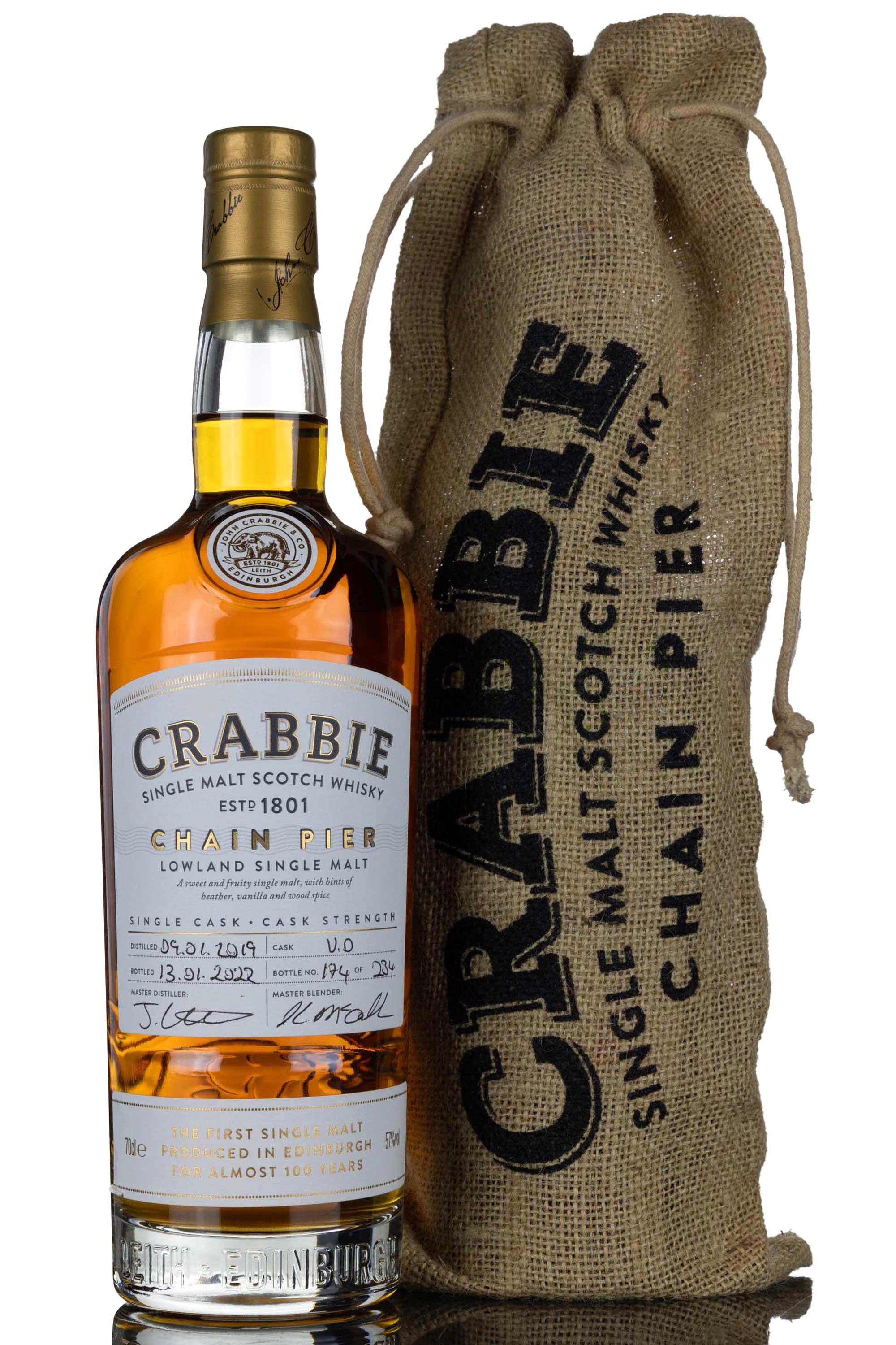 Chain Pier 2019-2022 - Single Cask 190002 - Crabbie Inaugural Release