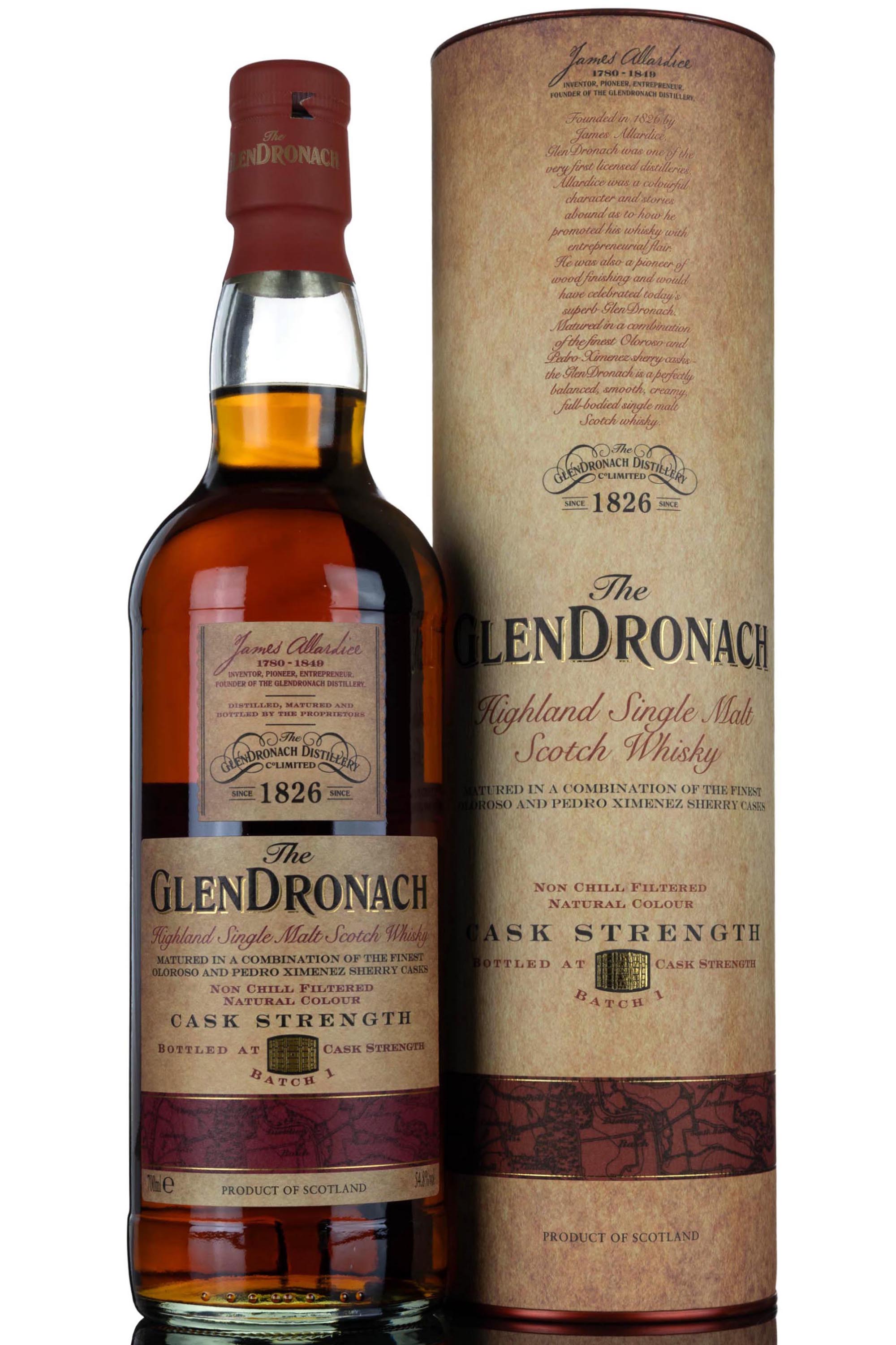 Glendronach Cask Strength Batch 1 - 2012 Release