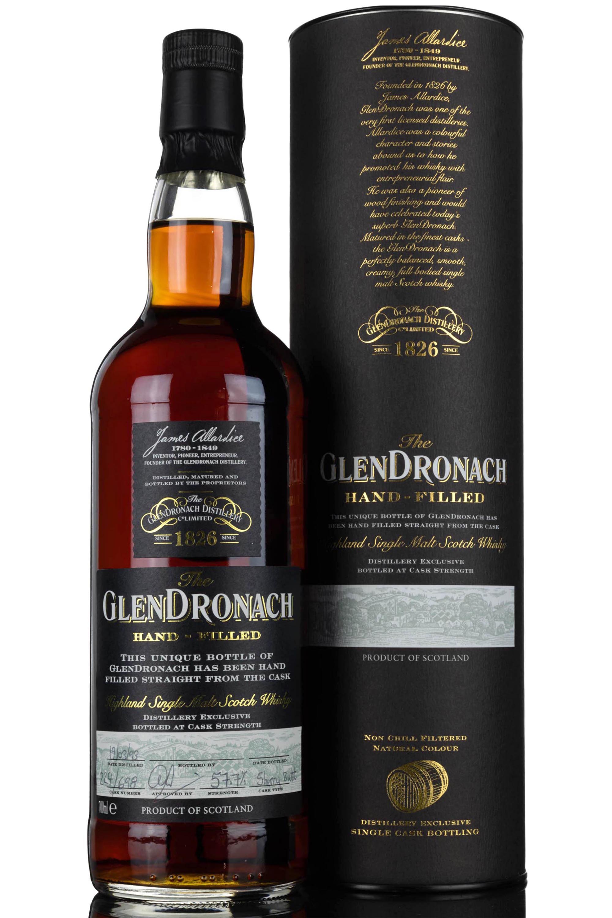 Glendronach 1993-2018 - 25 Year Old - Single Cask 698 - Hand Filled