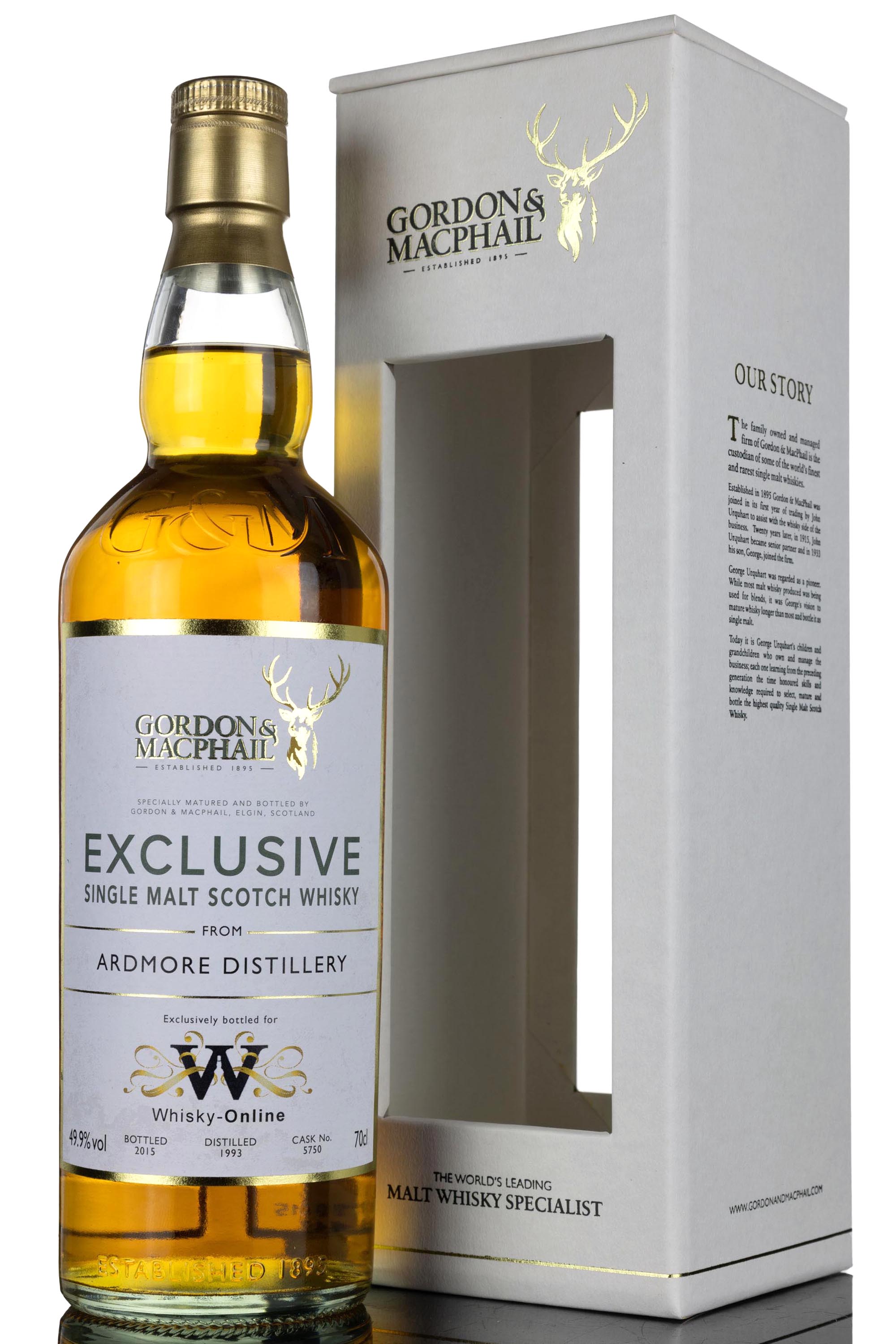 Ardmore 1993-2015 - 22 Year Old - Gordon & MacPhail - Single Cask 5750 - Whisky-Online Exc