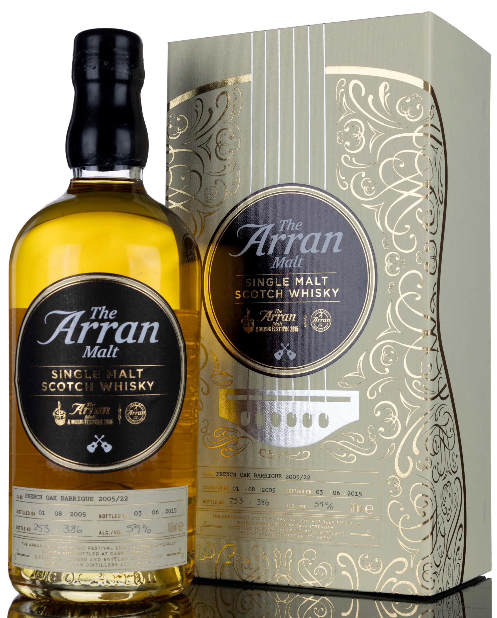 Arran 2005-2015 - Malt and Music Festival 2015 - Single Cask 2005/22