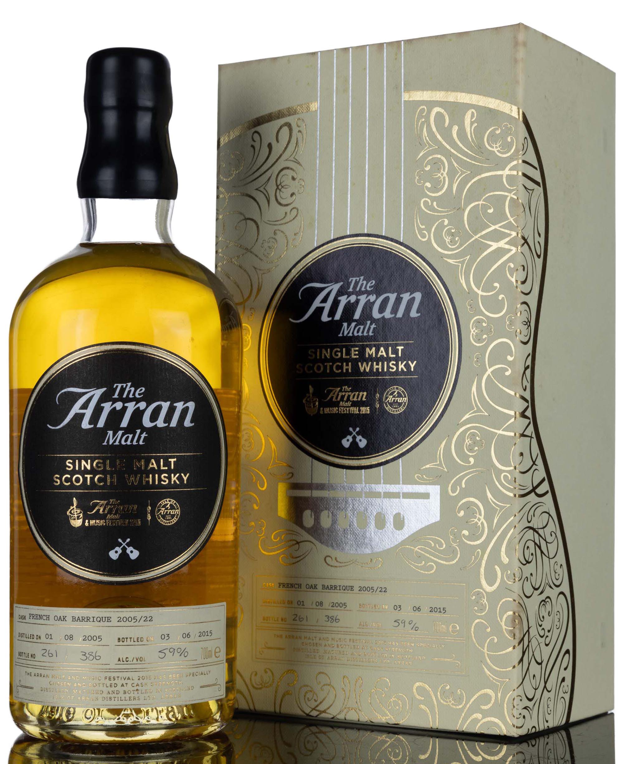 Arran 2005-2015 - Malt and Music Festival 2015 - Single Cask 2005/22
