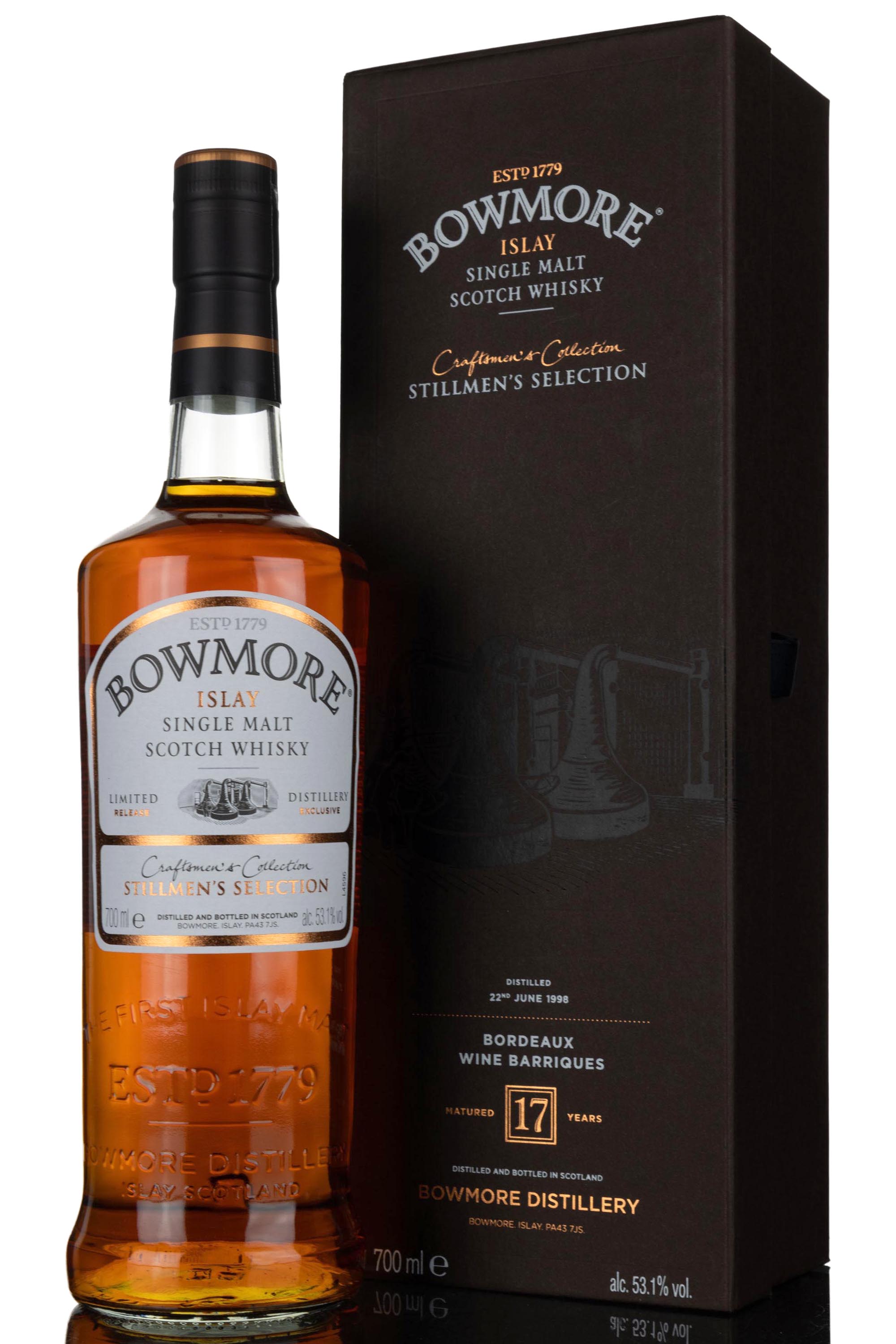 Bowmore 1998-2016 - 17 Year Old - Craftsmens Collection - Stillmens Selection