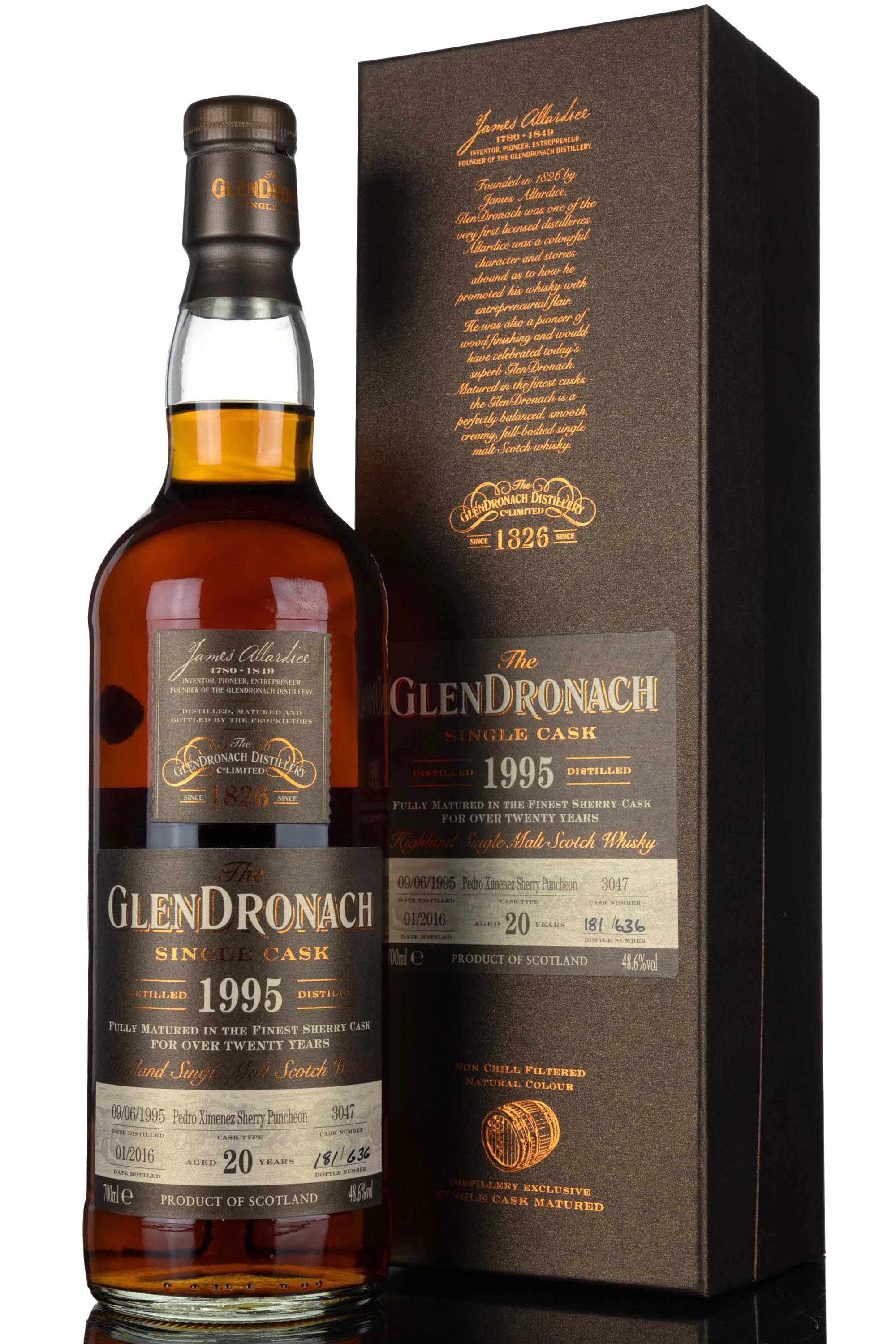 Glendronach 1995-2016 - 20 Year Old - Single Cask 3047 - Batch 13