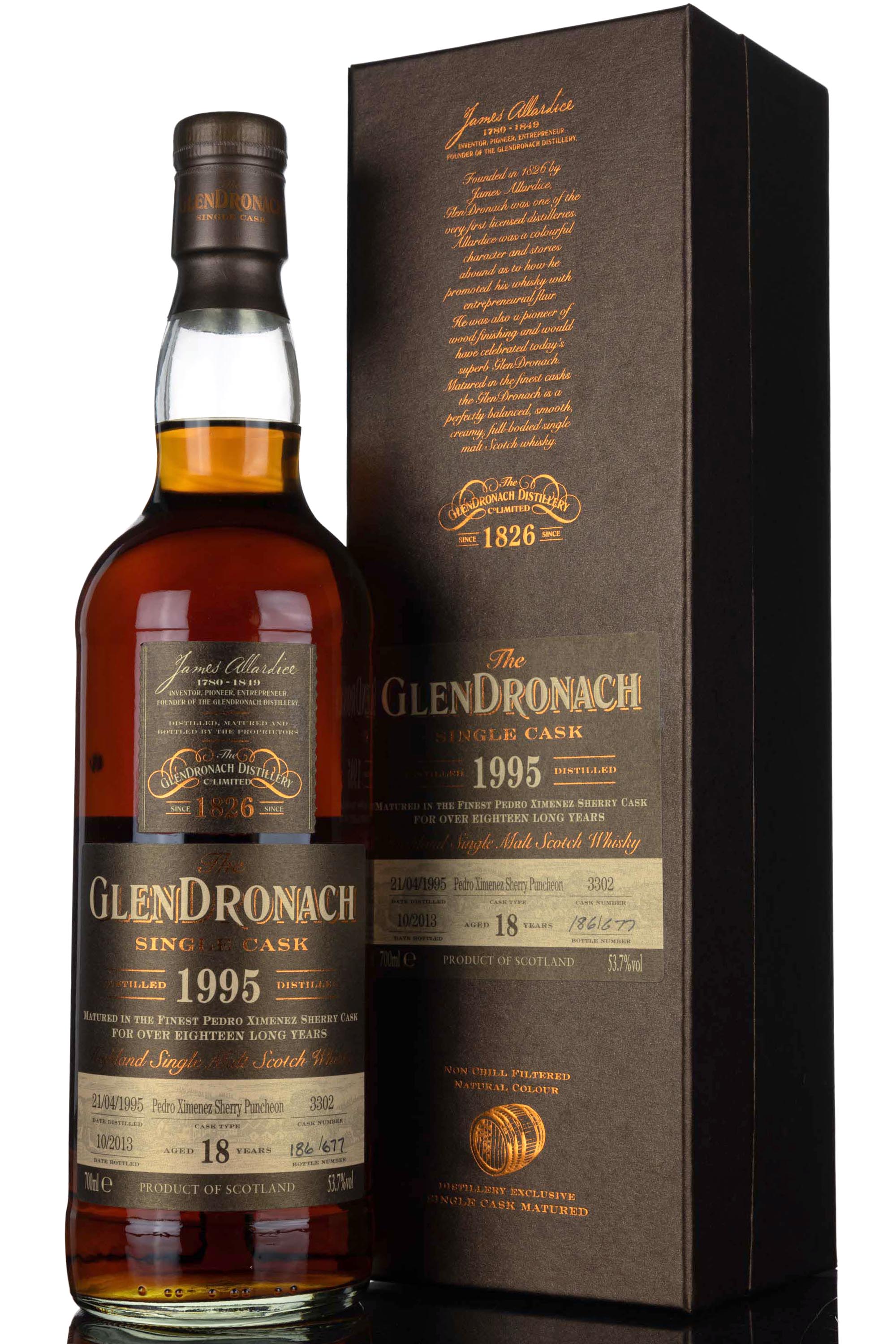 Glendronach 1995-2013 - 18 Year Old - Single Cask 3302 - Batch 9