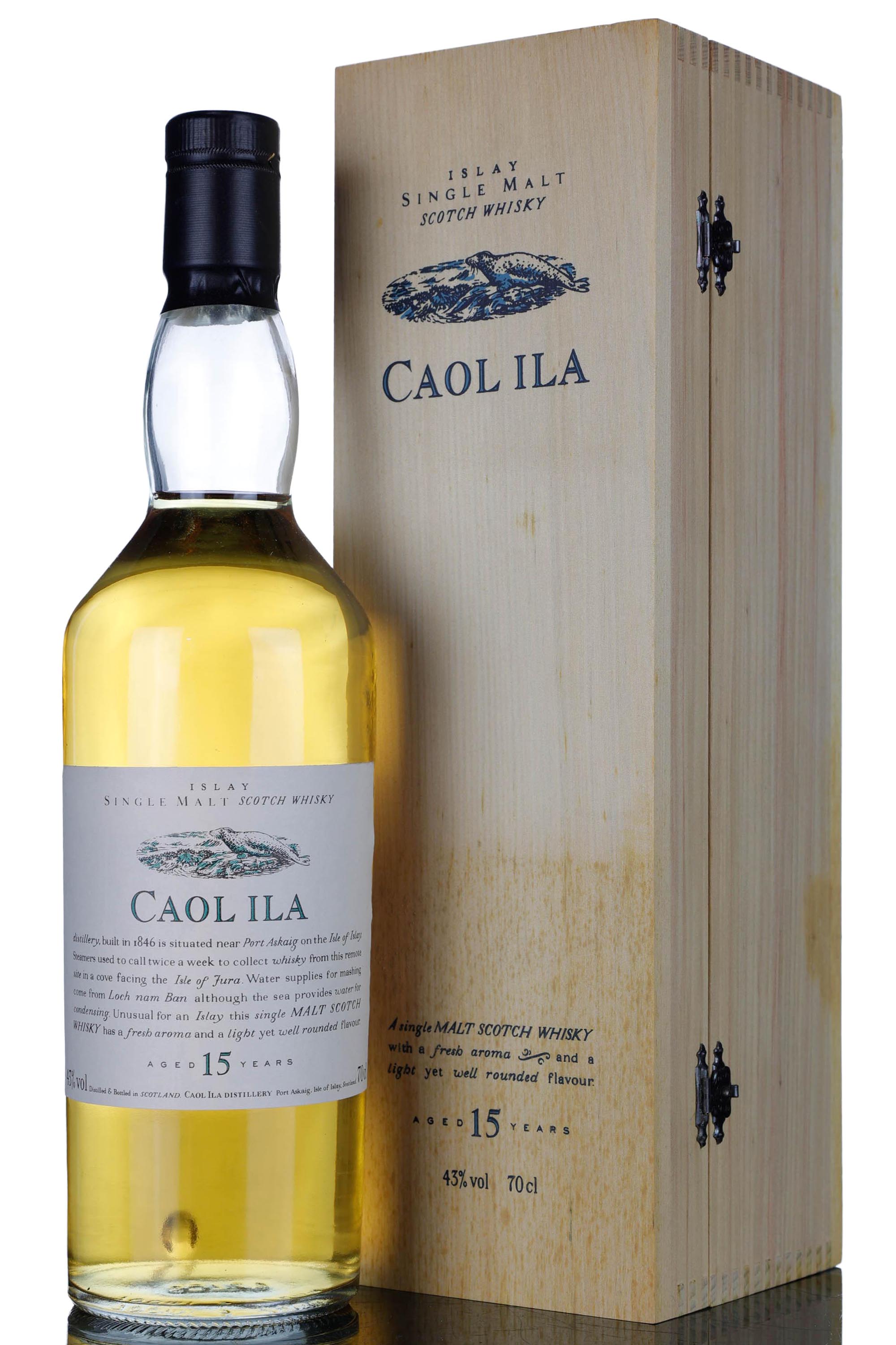 Caol Ila 15 Year Old - Flora & Fauna - Wooden Box