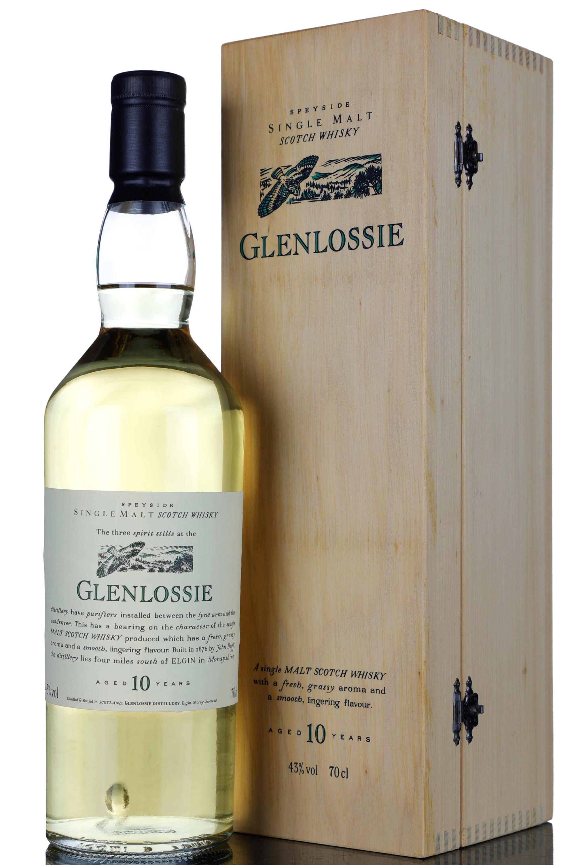 Glenlossie 10 Year Old - Flora & Fauna - Wooden Box
