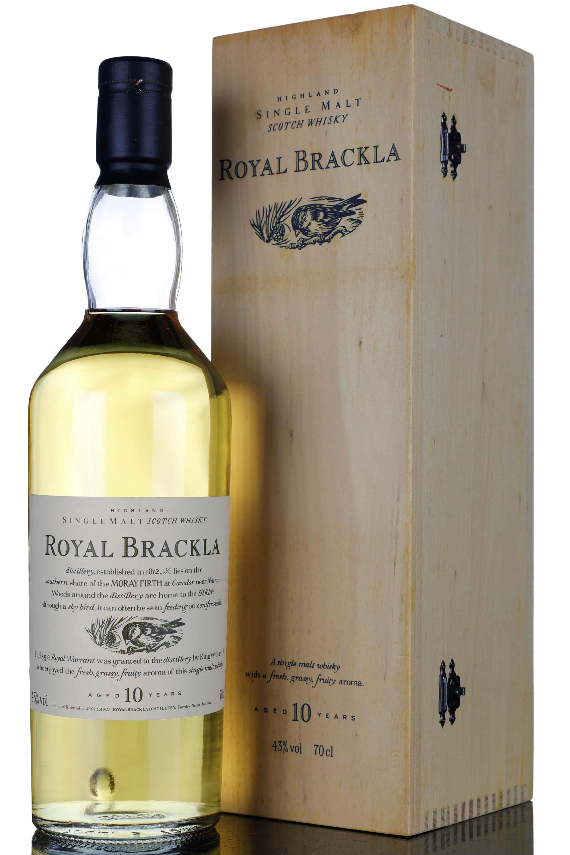 Royal Brackla 10 Year Old - Flora & Fauna - Wooden Box