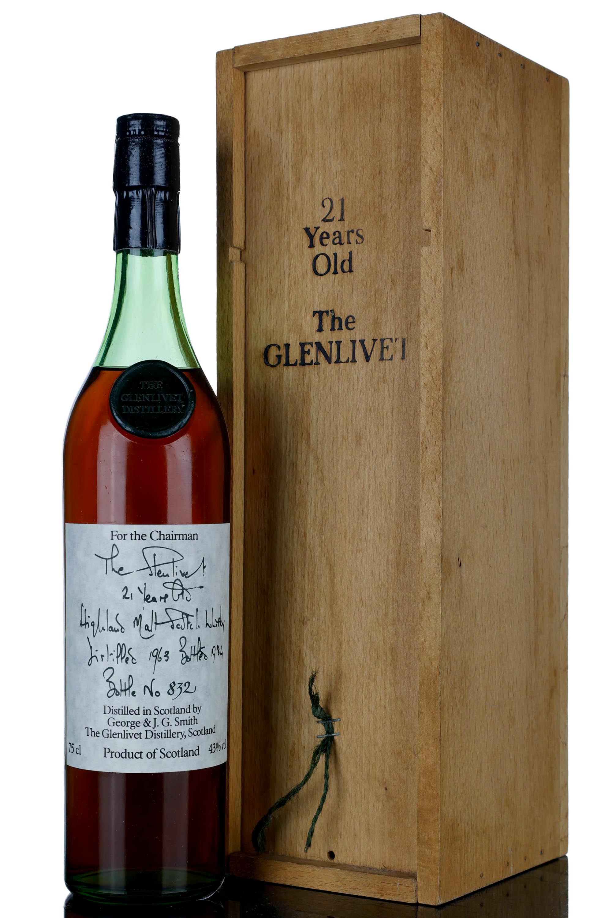 Glenlivet 1963-1984 - 21 Year Old - Chairman Reserve