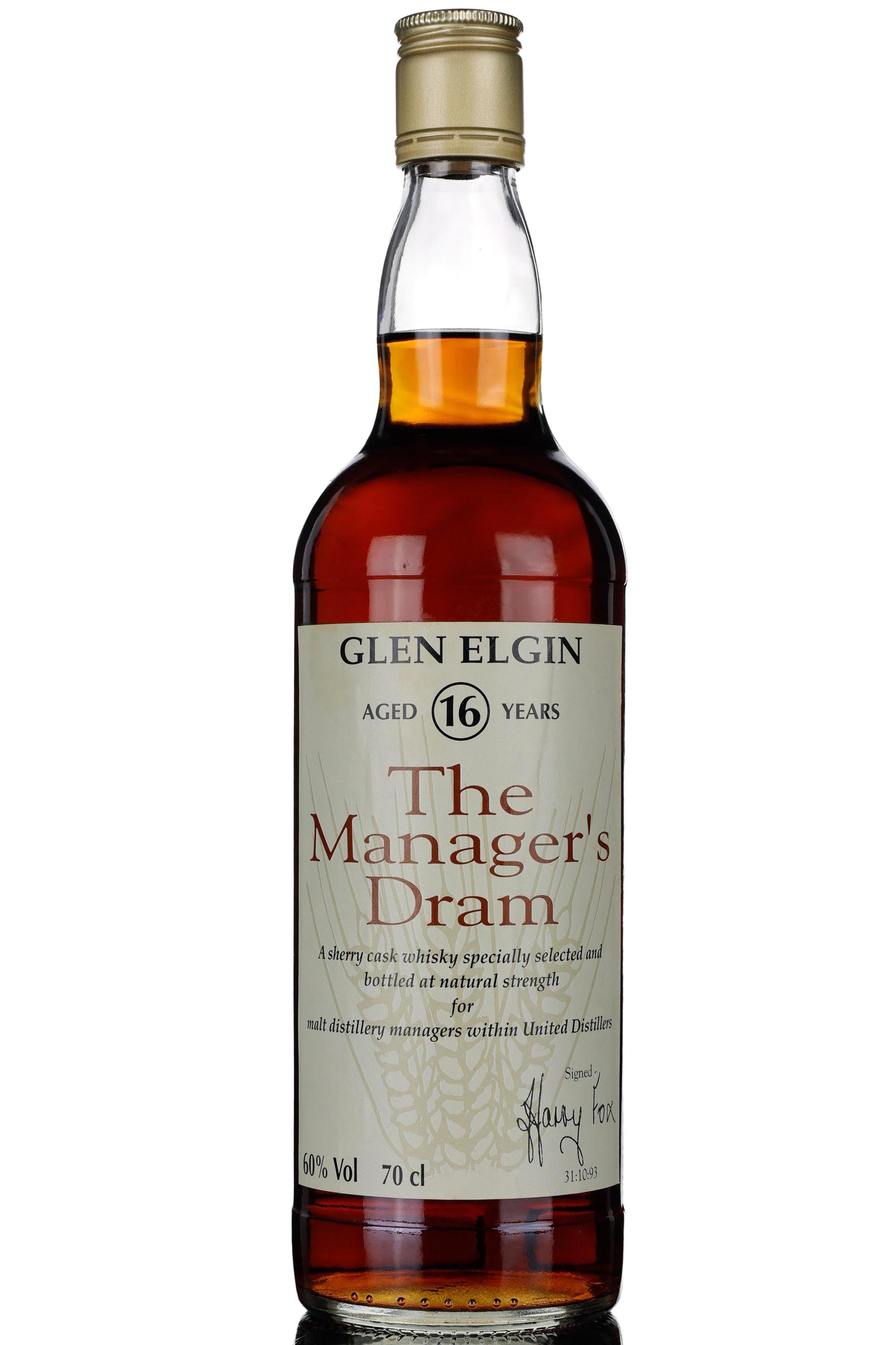 Glen Elgin 16 Year Old - Managers Dram 1993