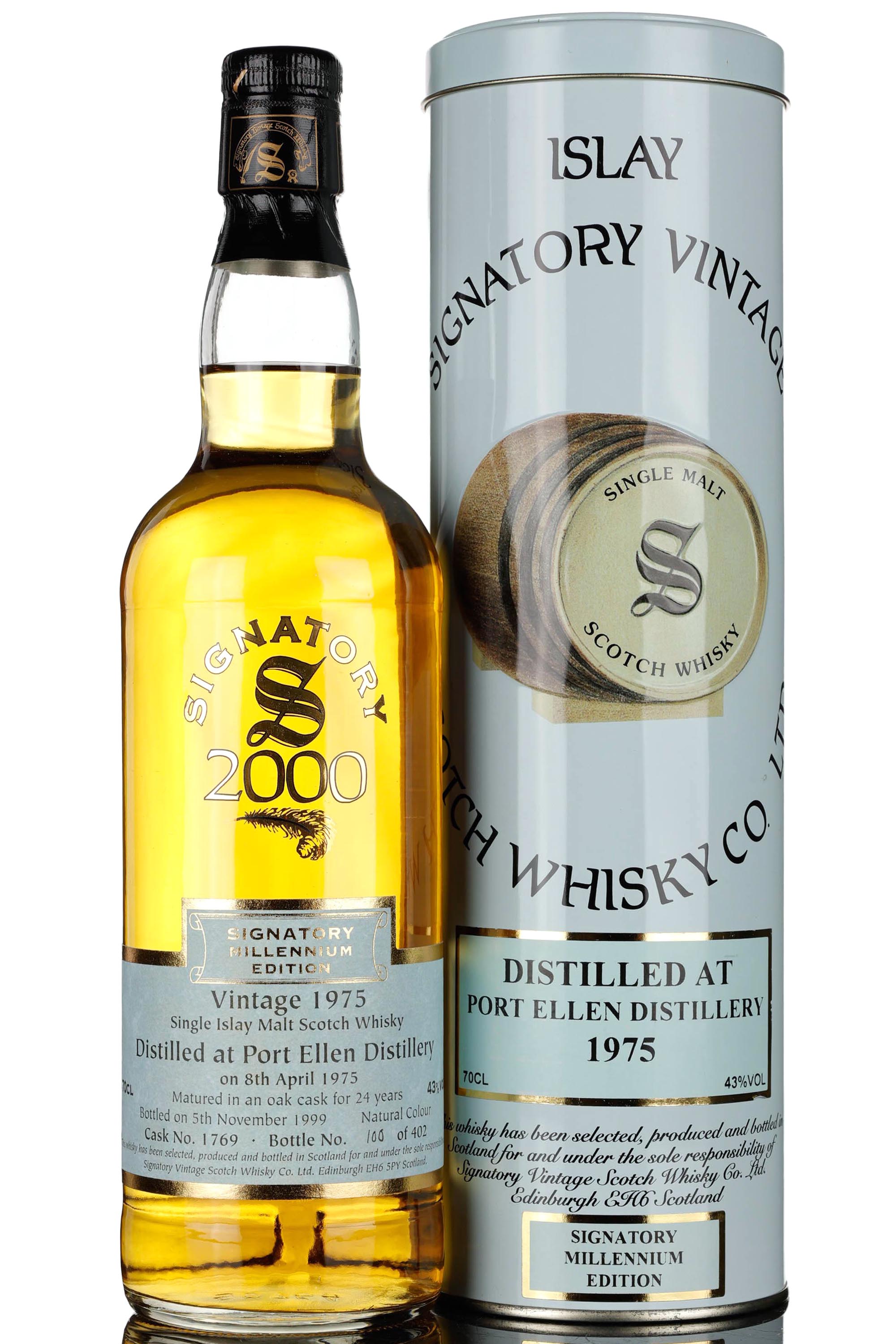 Port Ellen 1975-1999 - 24 Year Old - Signatory Vintage - Single Cask 1769 - Millennium Edi