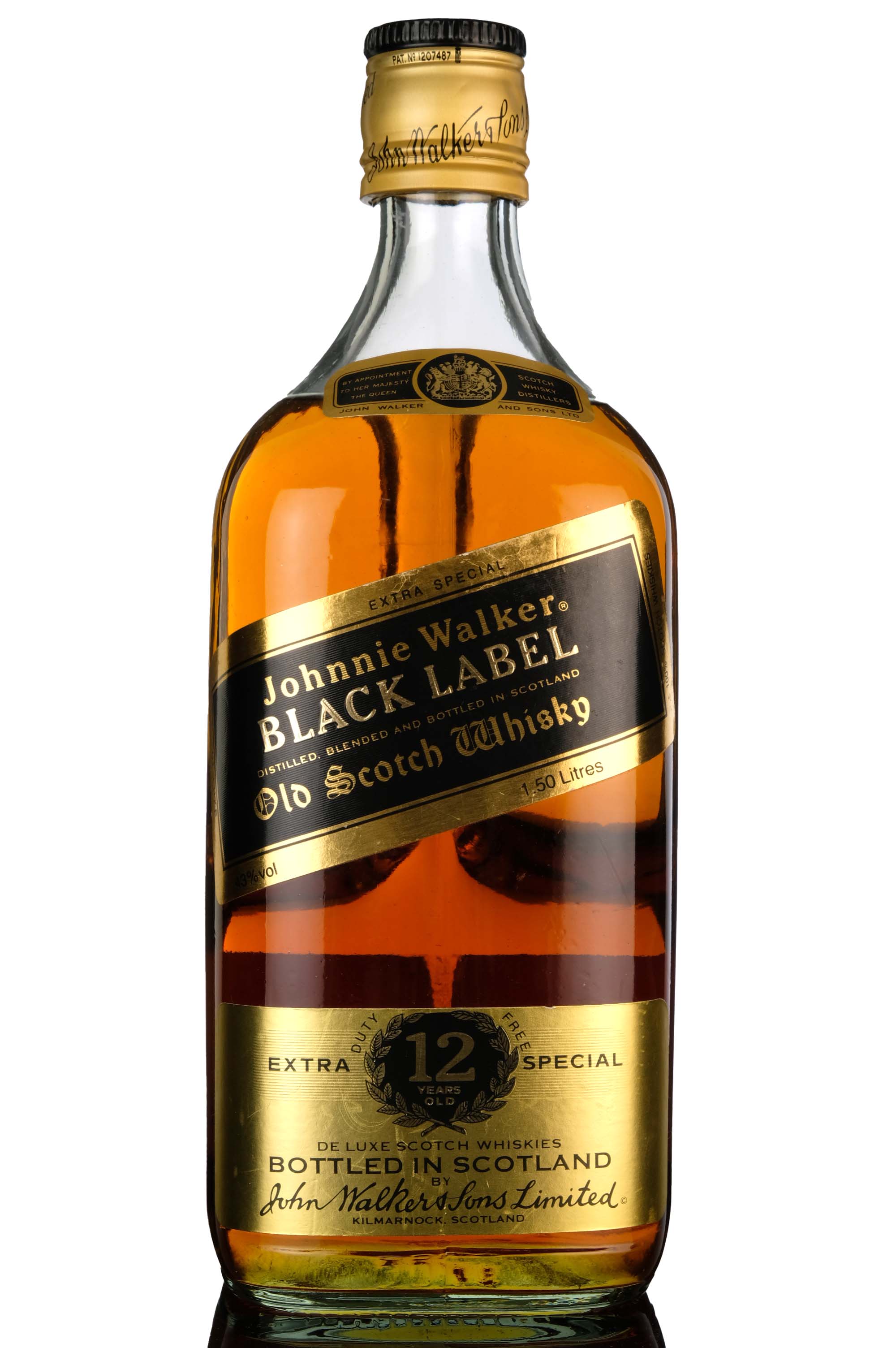 Johnnie Walker 12 Year Old  Black Label  Extra Special  1980s  15 Litres