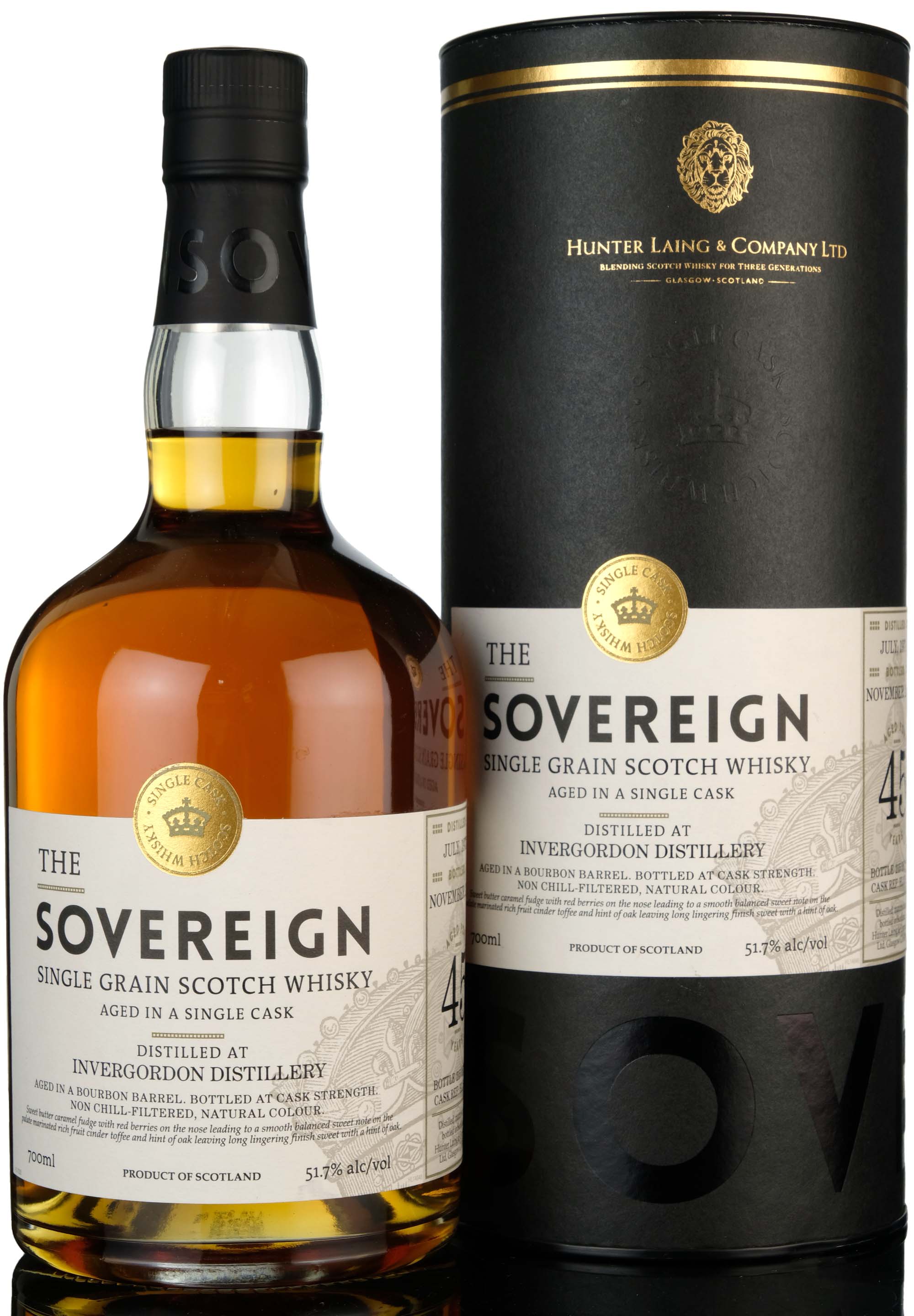 Invergordon 1973-2018 - 45 Year Old - Hunter Laing - The Sovereign - Single Cask 15560