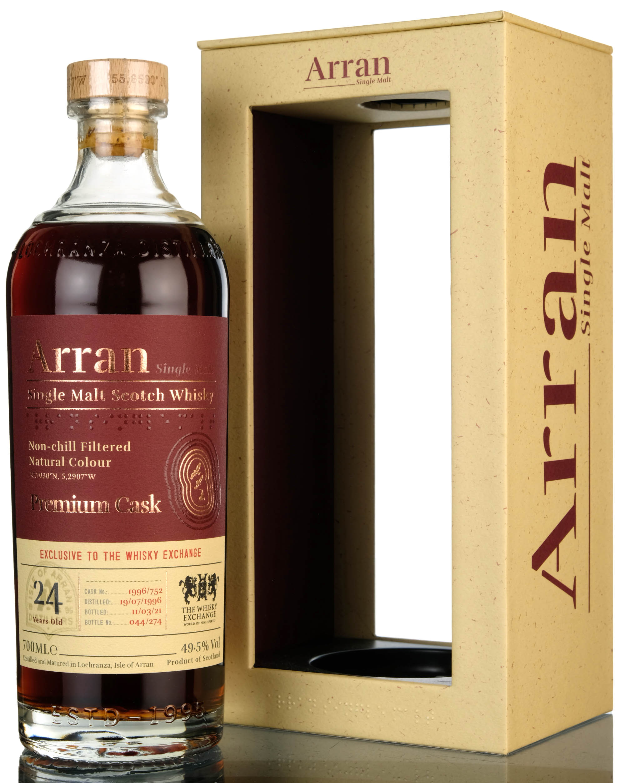 Arran 1996-2021 - 24 Year Old - Single Cask 752 - The Whisky Exchange Exclusive