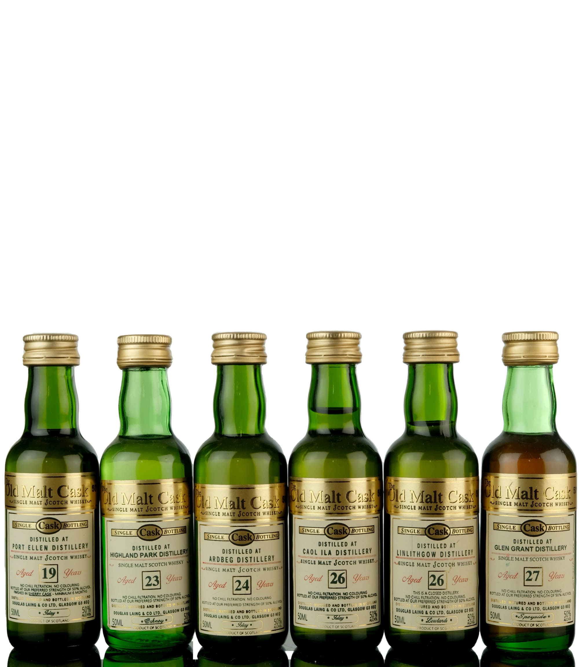 6 x Douglas Laing Old Malt Cask Miniatures