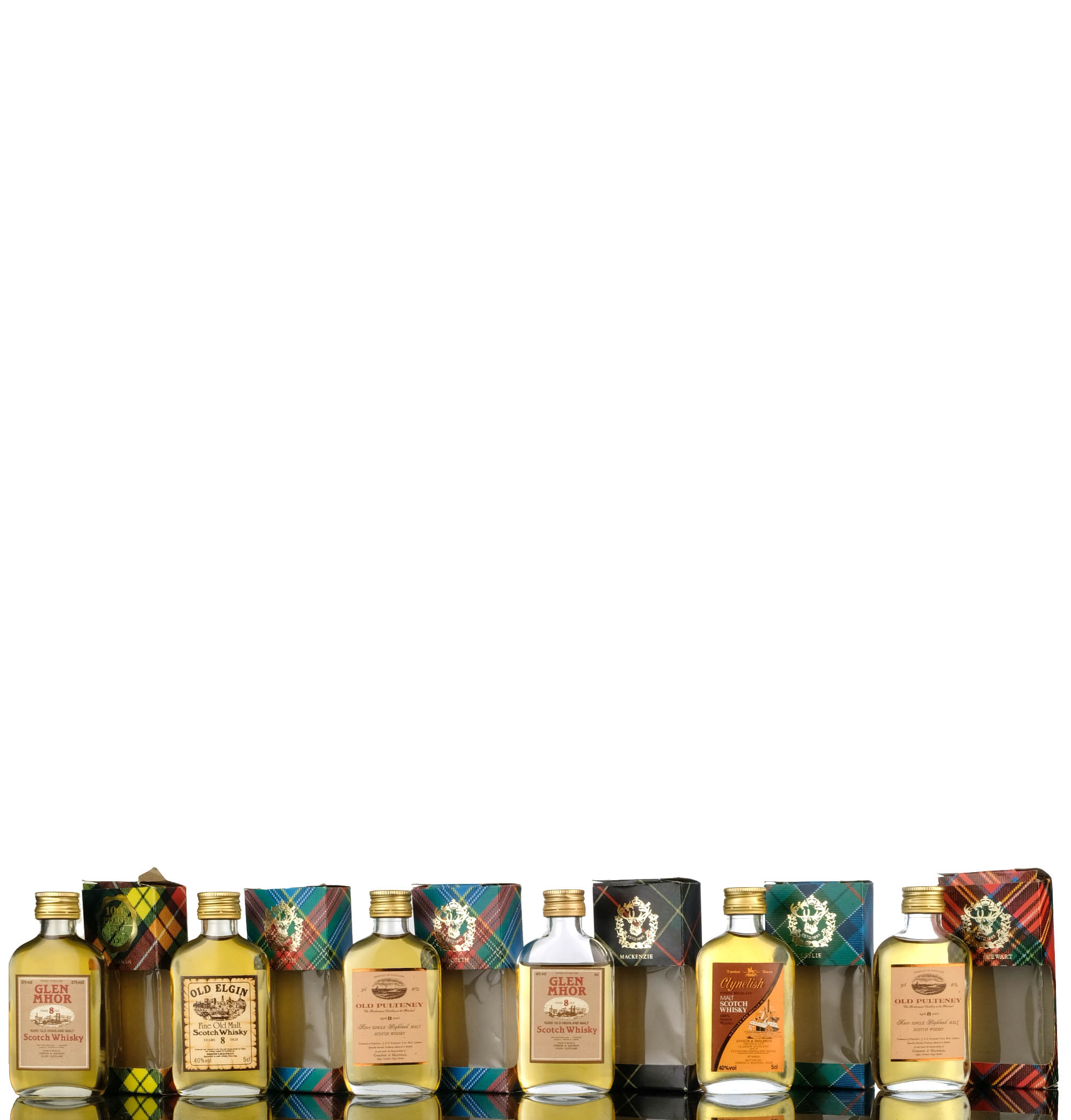 6 x Gordon & MacPhail Miniatures