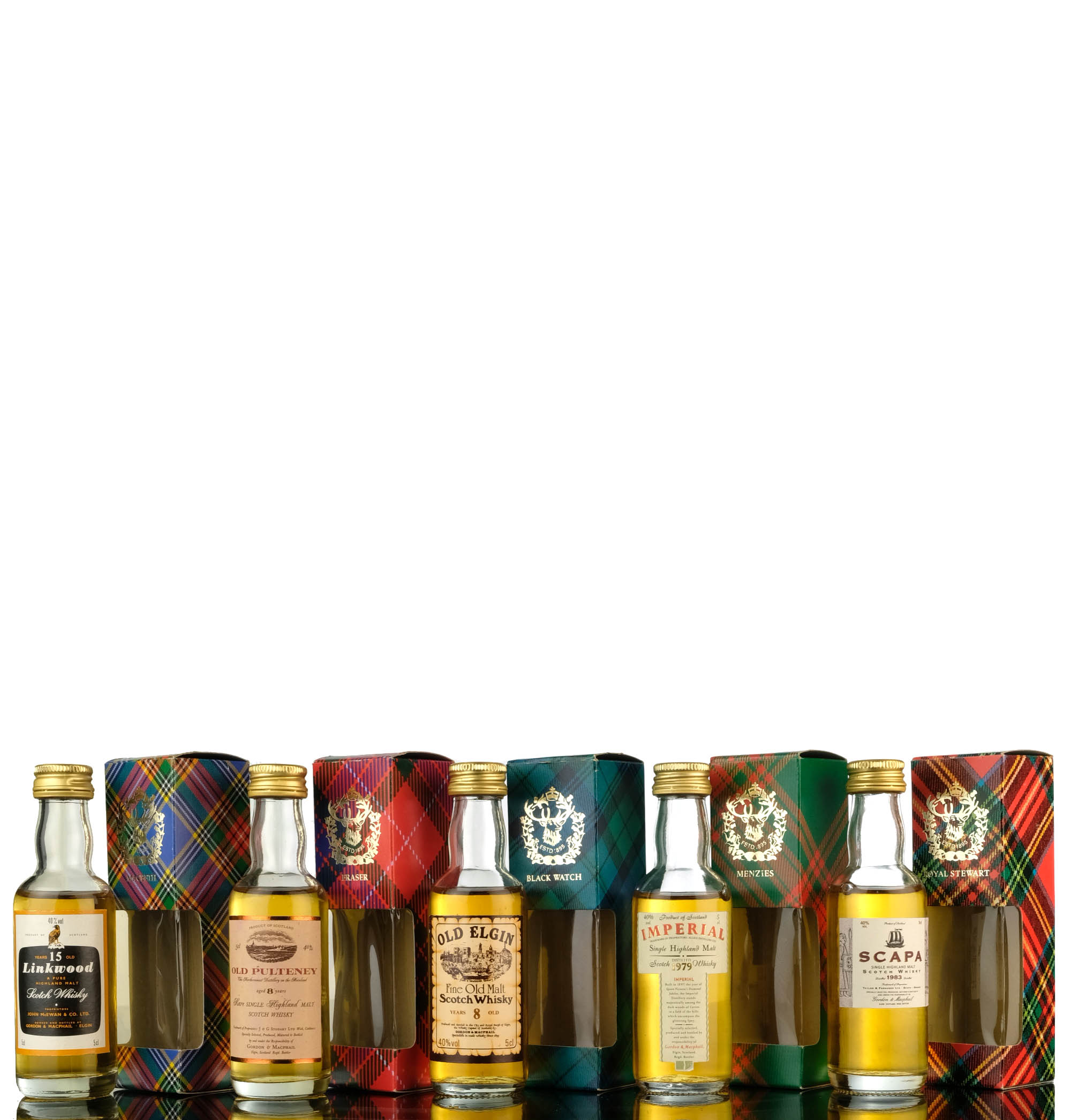 5 x Gordon & MacPhail Miniatures