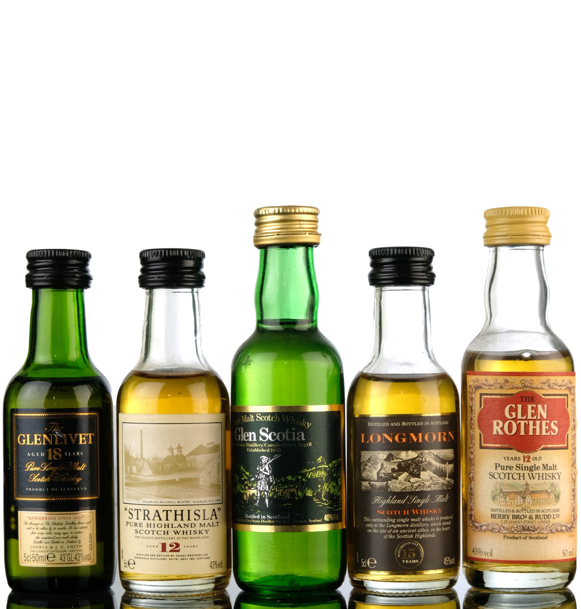 5 x Single Malt Miniatures