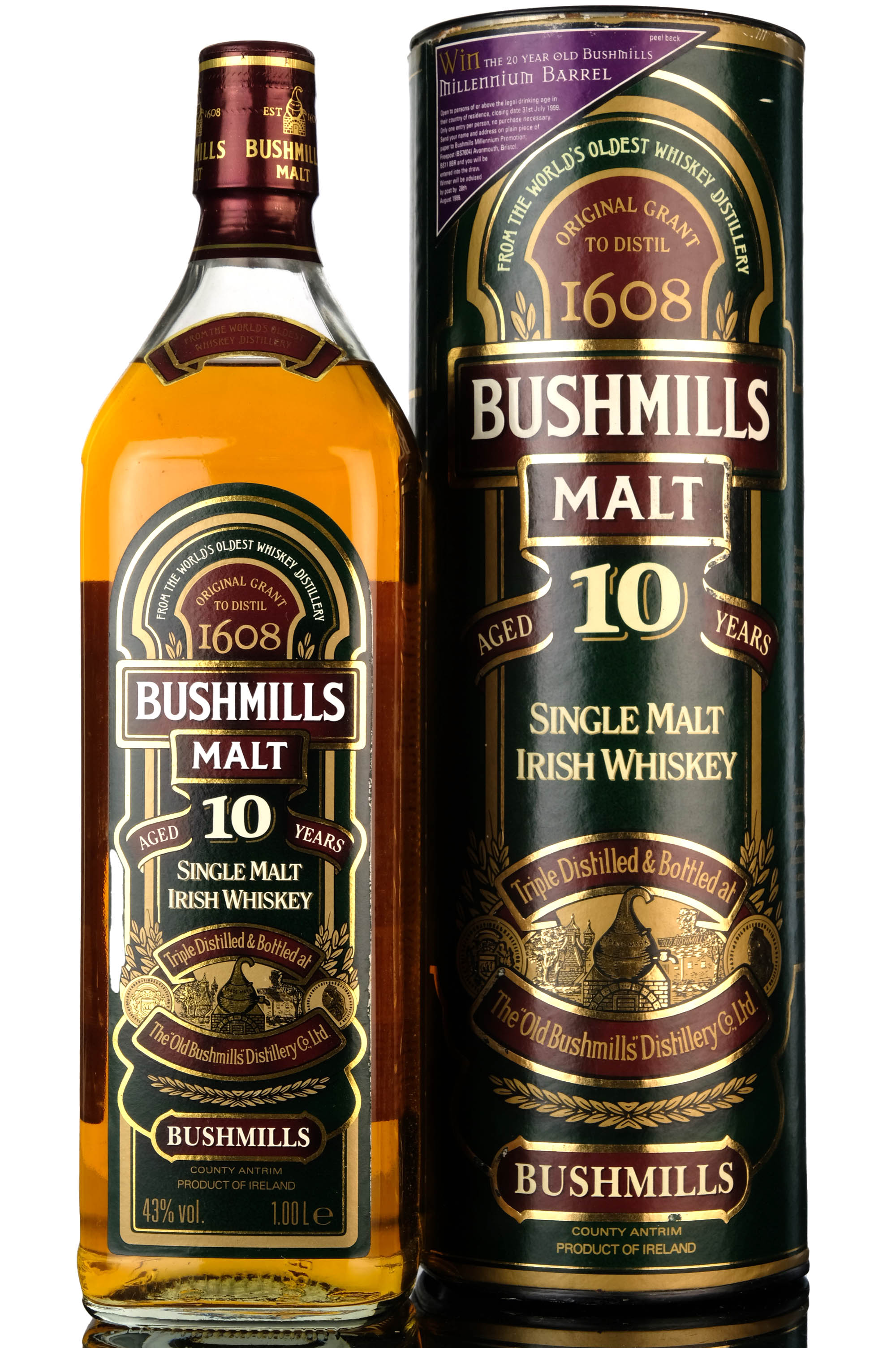 Bushmills Malt 10 Year Old - 1 Litre