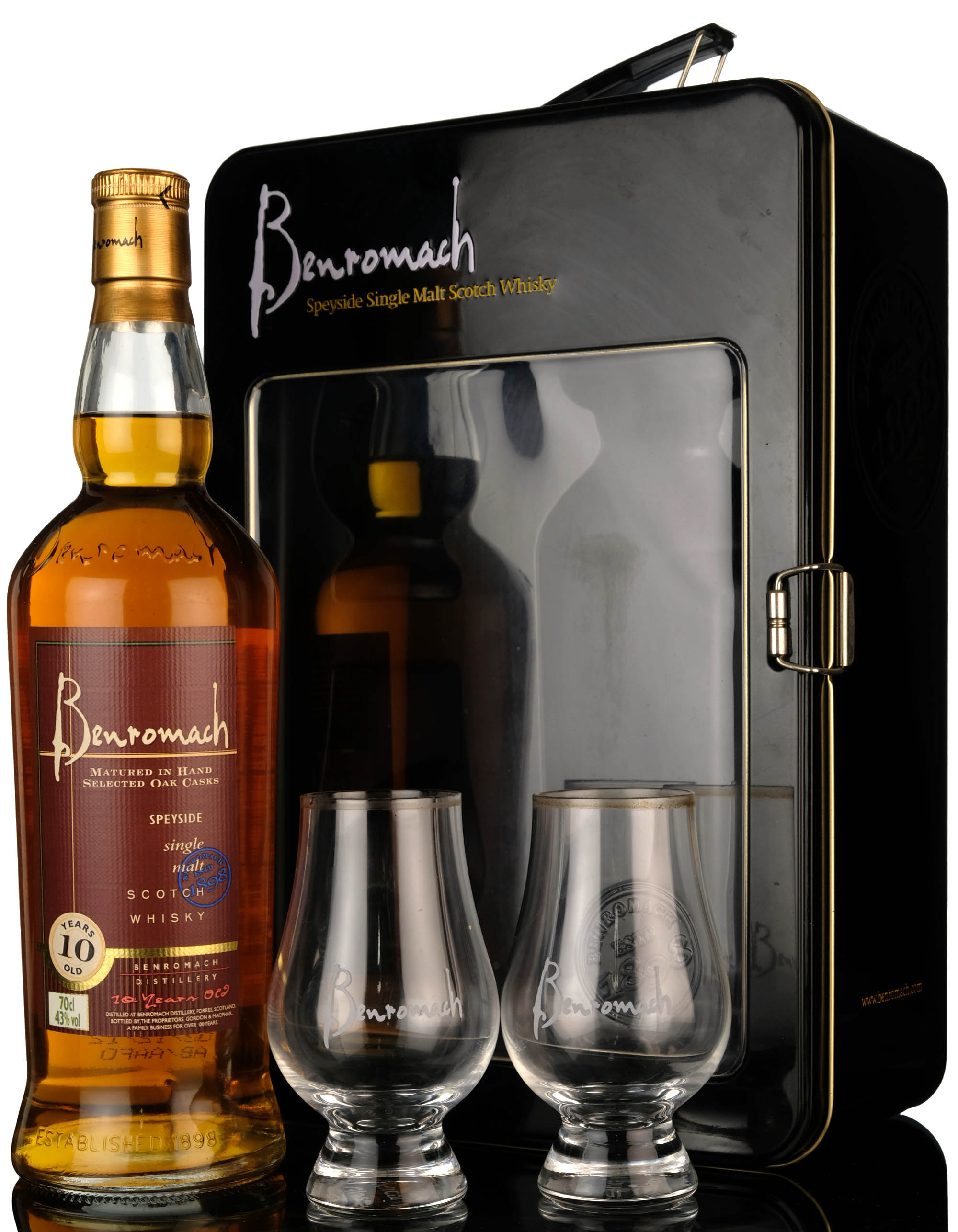 Benromach 10 Year Old - Presentation Set