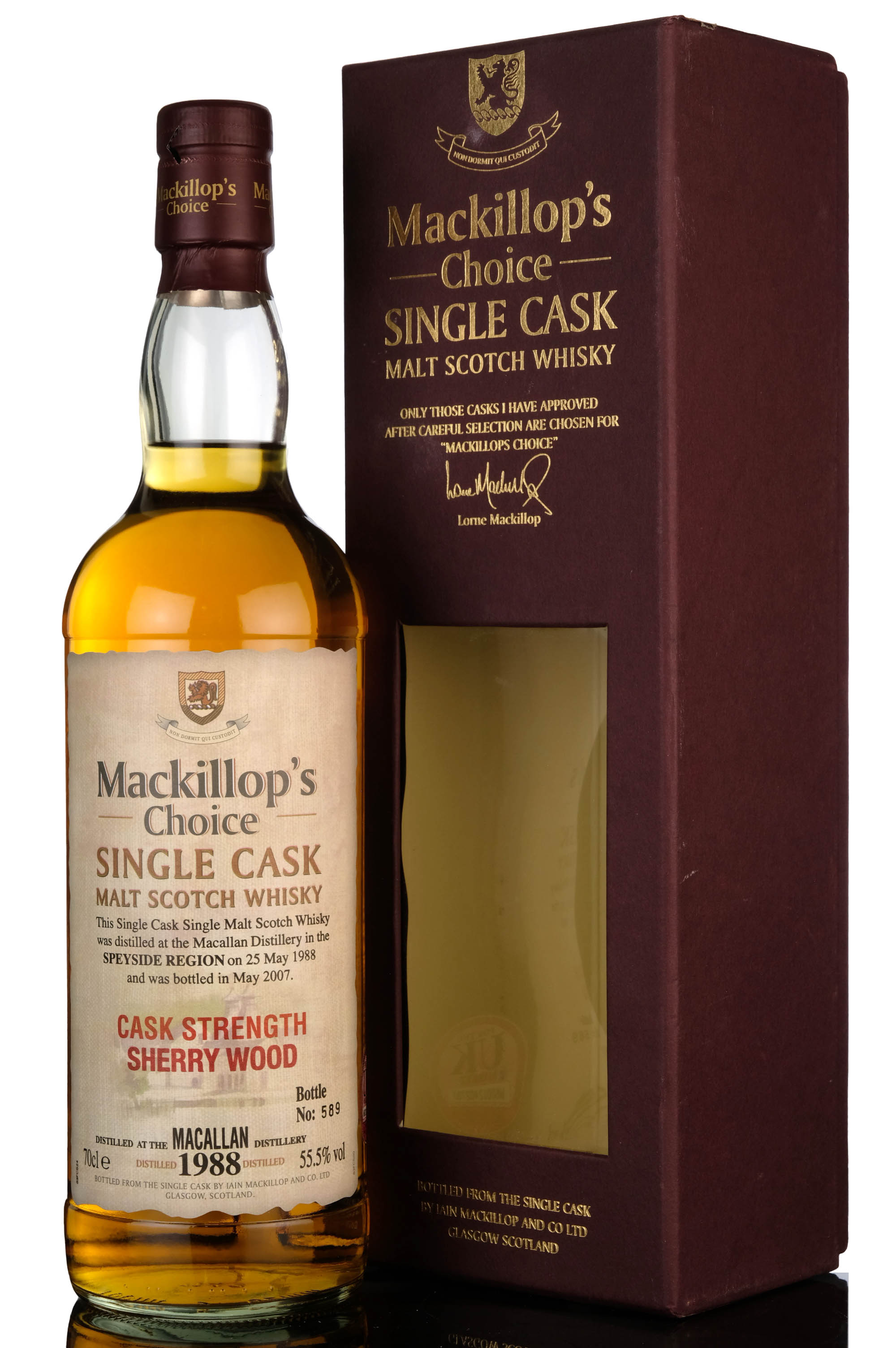 Macallan 1988-2007 - Mackillops Choice - Single Cask