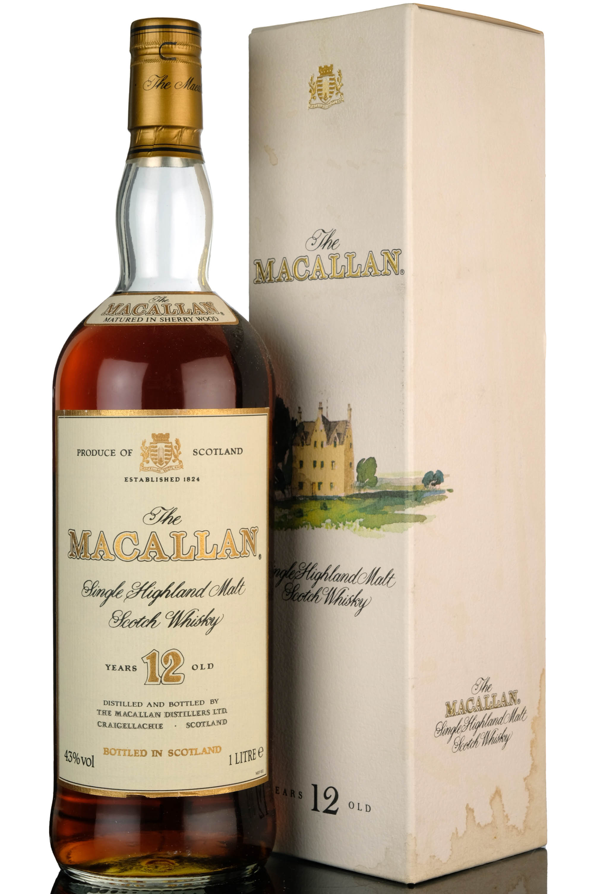 Macallan 12 Year Old - Sherry Cask - 1990s - 1 Litre