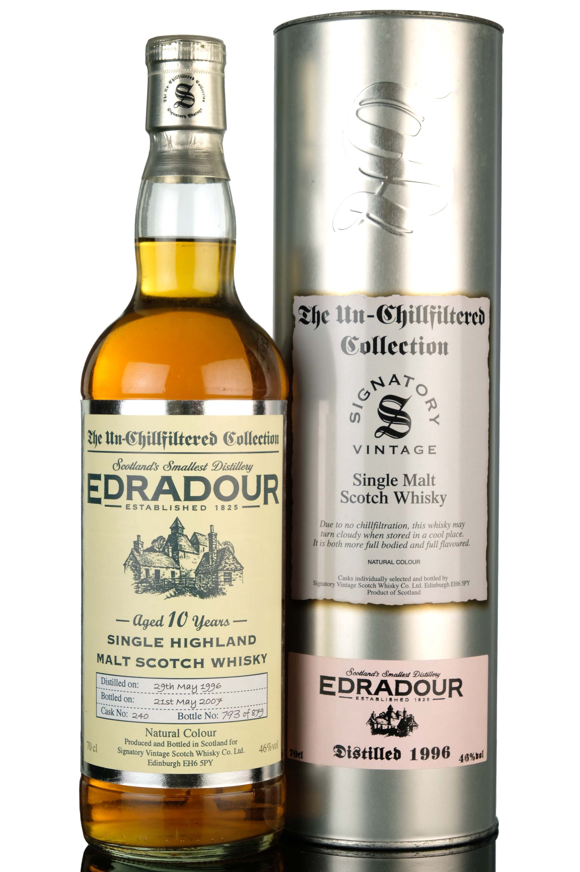 Edradour 1996 - 2007 10 Signatory Vintage Single Cask 240