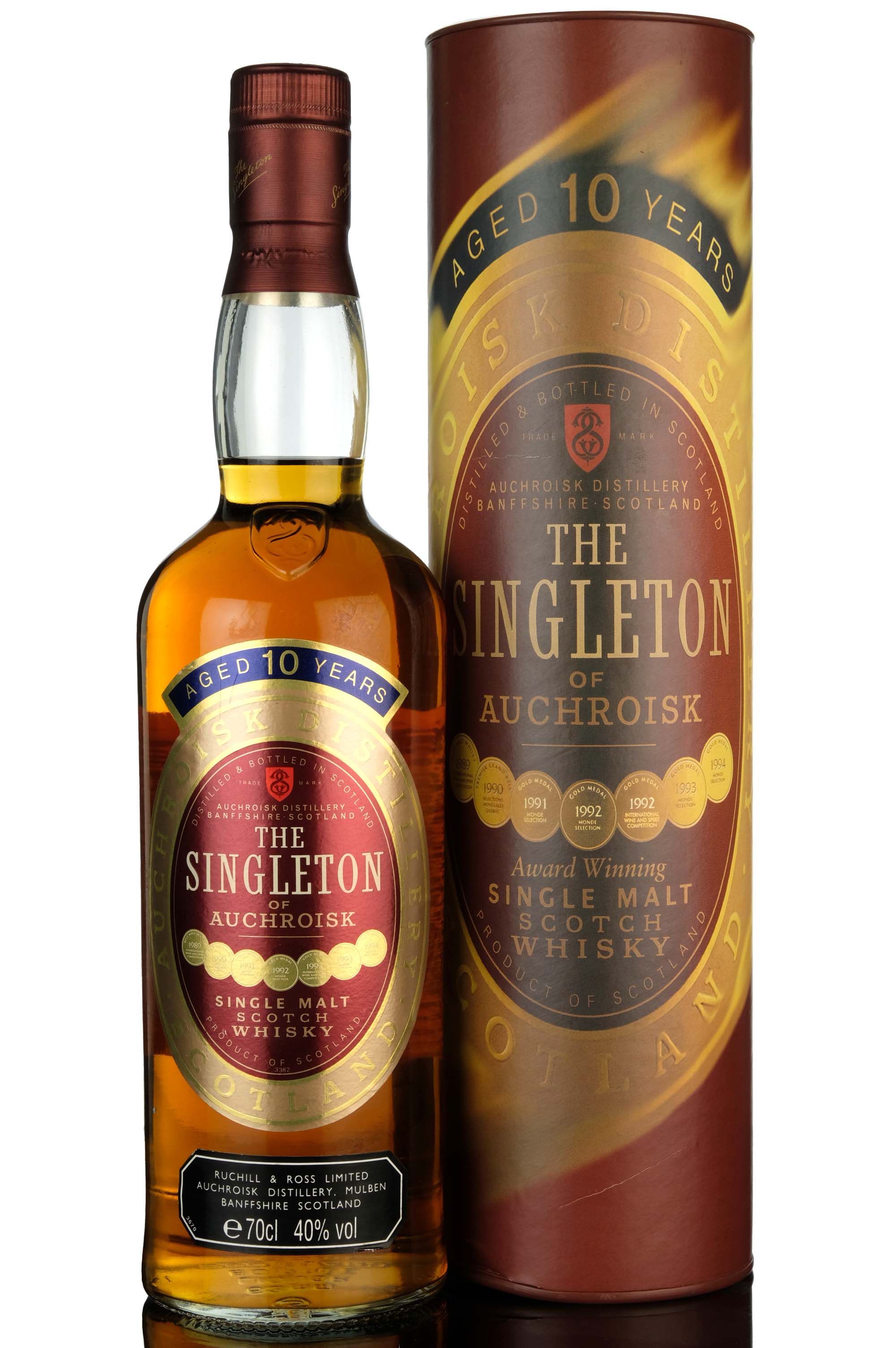 Singleton Of Auchroisk 10 Year Old - Circa 2000