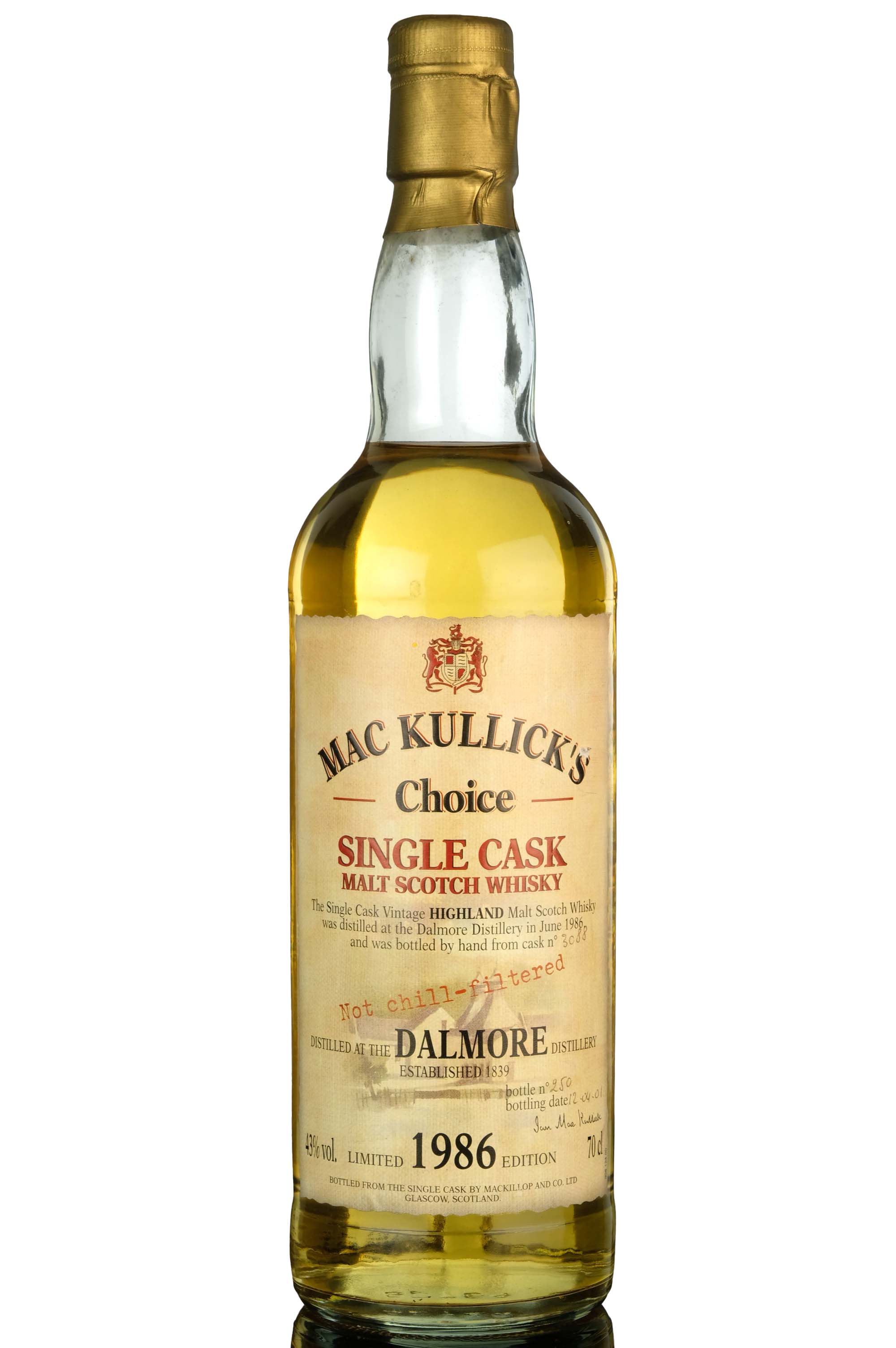Dalmore 1986 - 2001 Mackullicks Choice Single Cask 3088