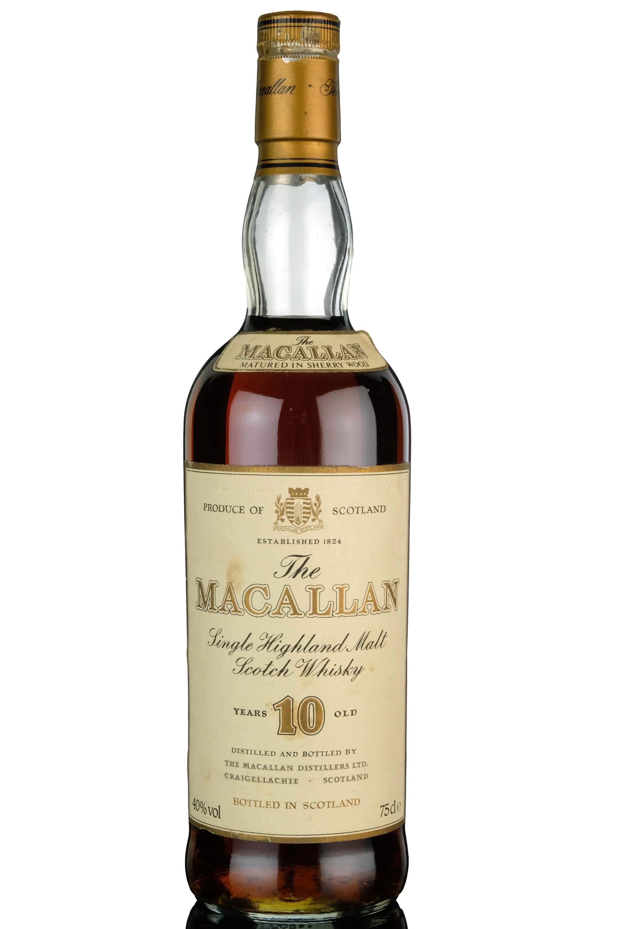 Macallan 10 Year Old - Sherry Cask - Circa 1990