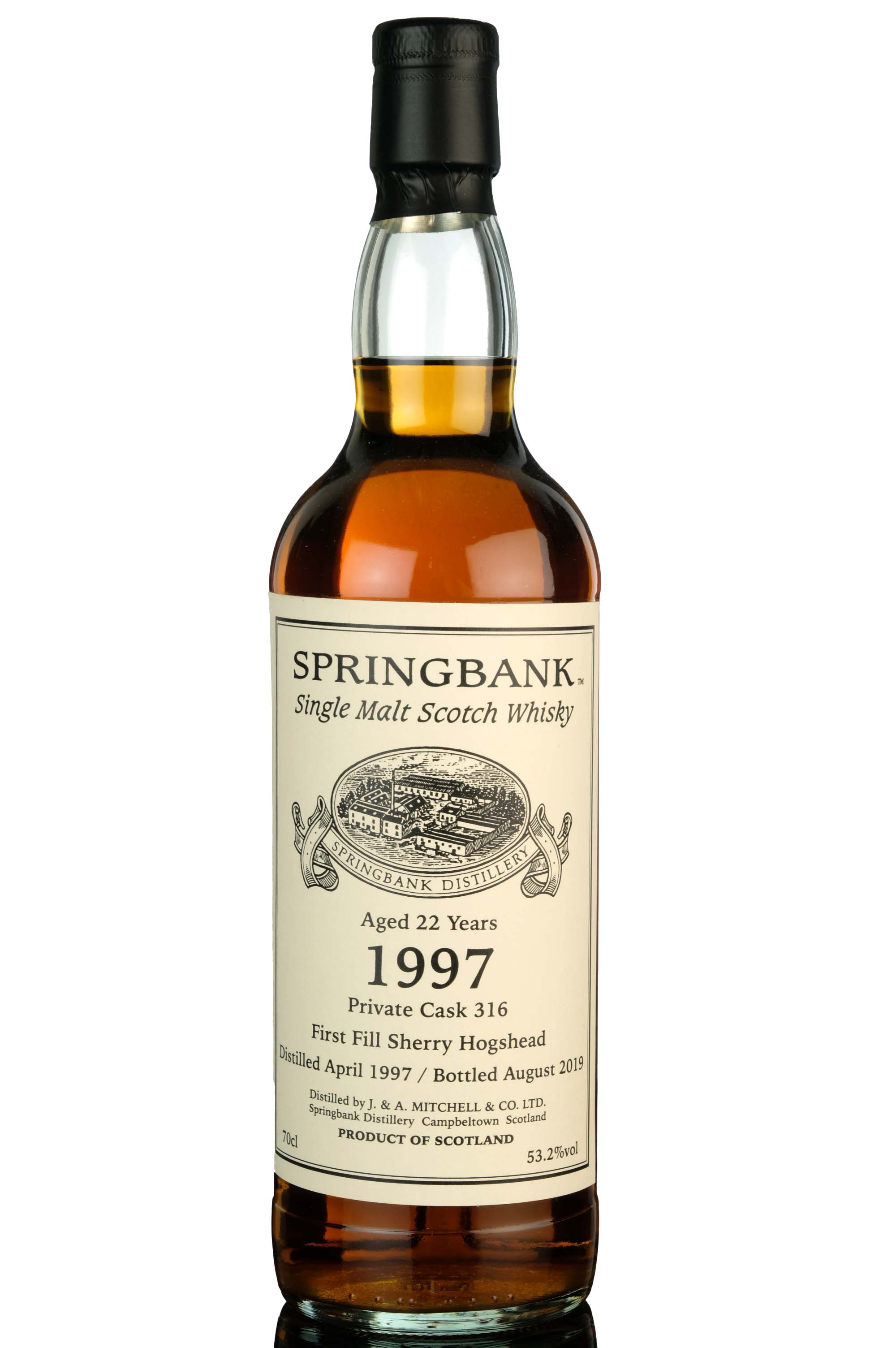 Springbank 1997-2019 - 22 Year Old - Private Bottling - Single Cask 316