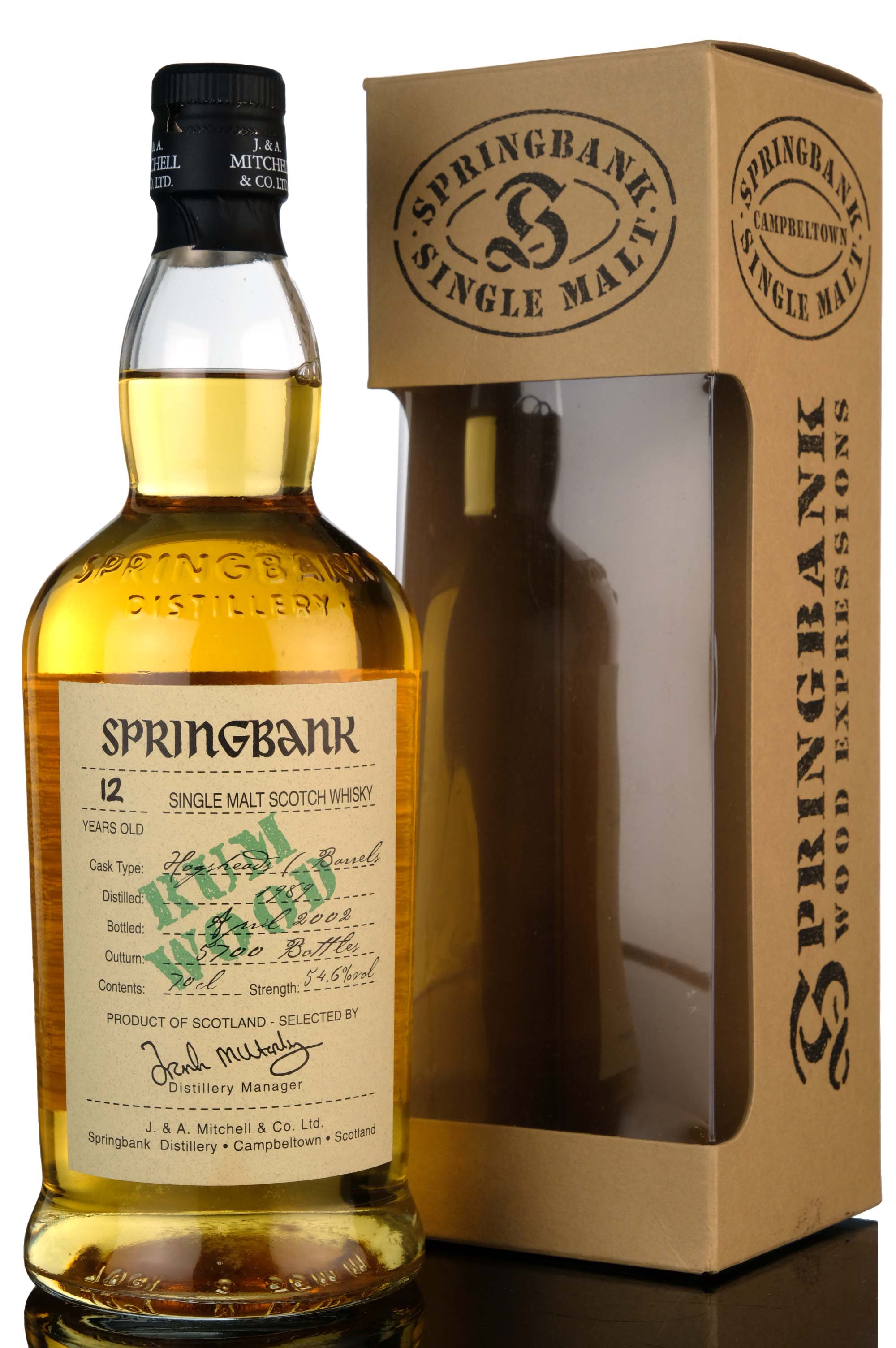 Springbank 1989-2002 - 12 Year Old - Rum Wood