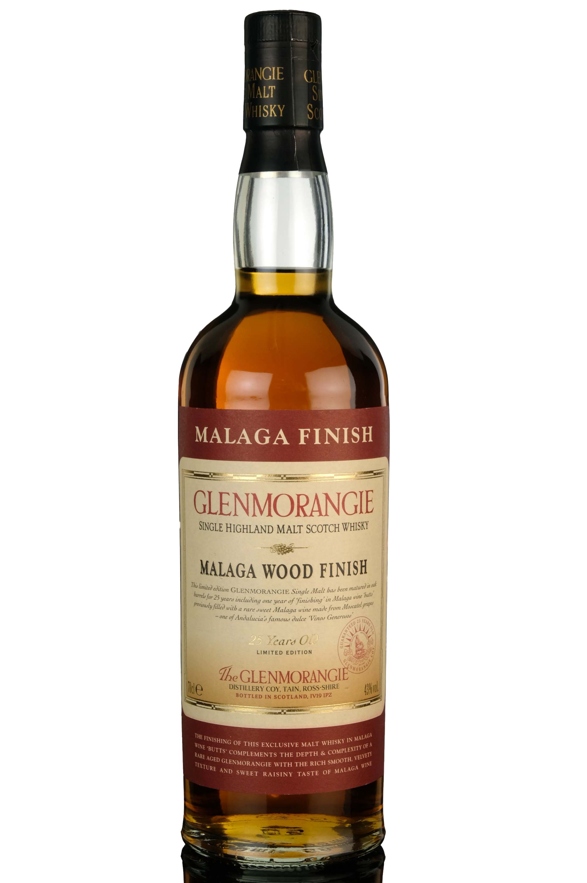 Glenmorangie 25 Year Old - Malaga Wood Finish - 2003 Release