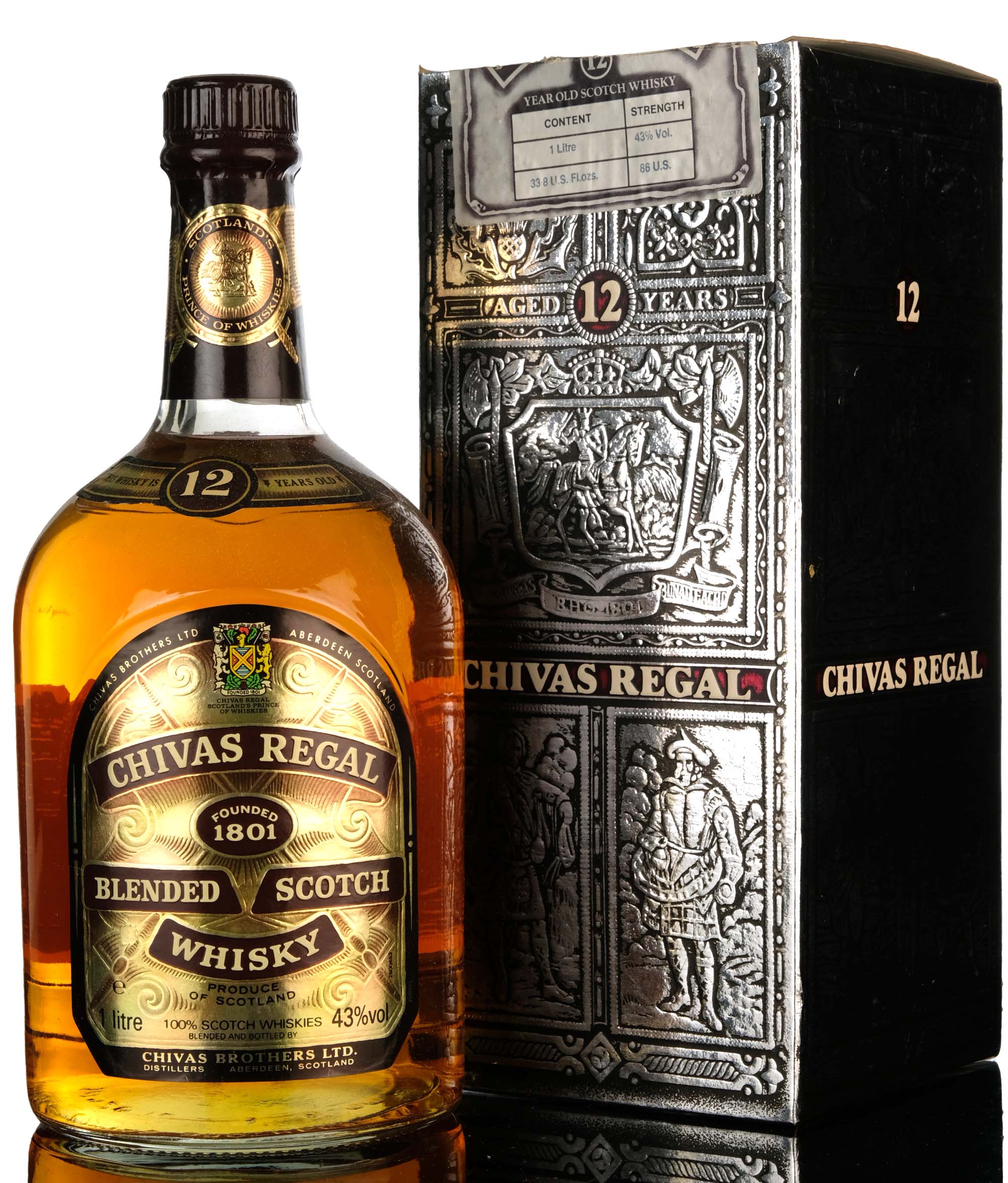 Chivas Regal 12 Year Old - 1980s - 1 Litre