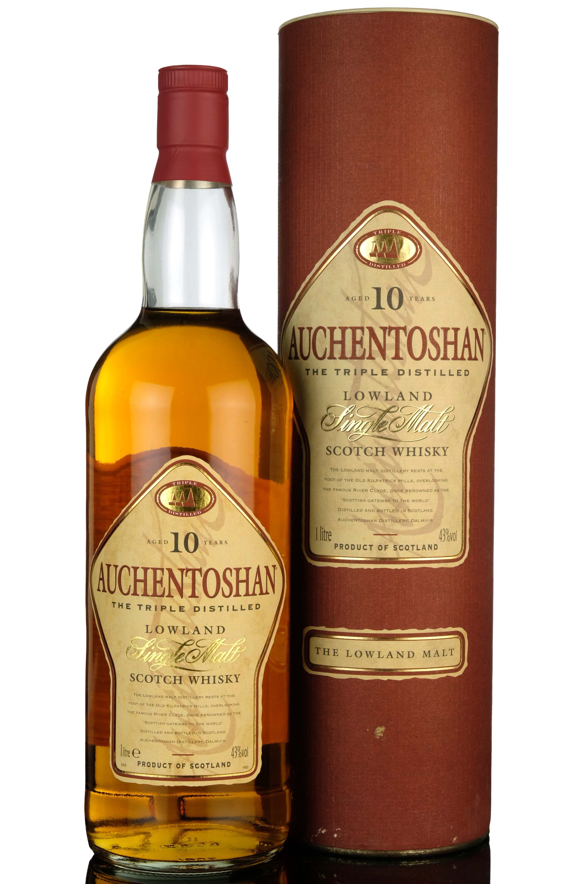 Auchentoshan 10 Year Old - Circa 2000 - 1 Litre